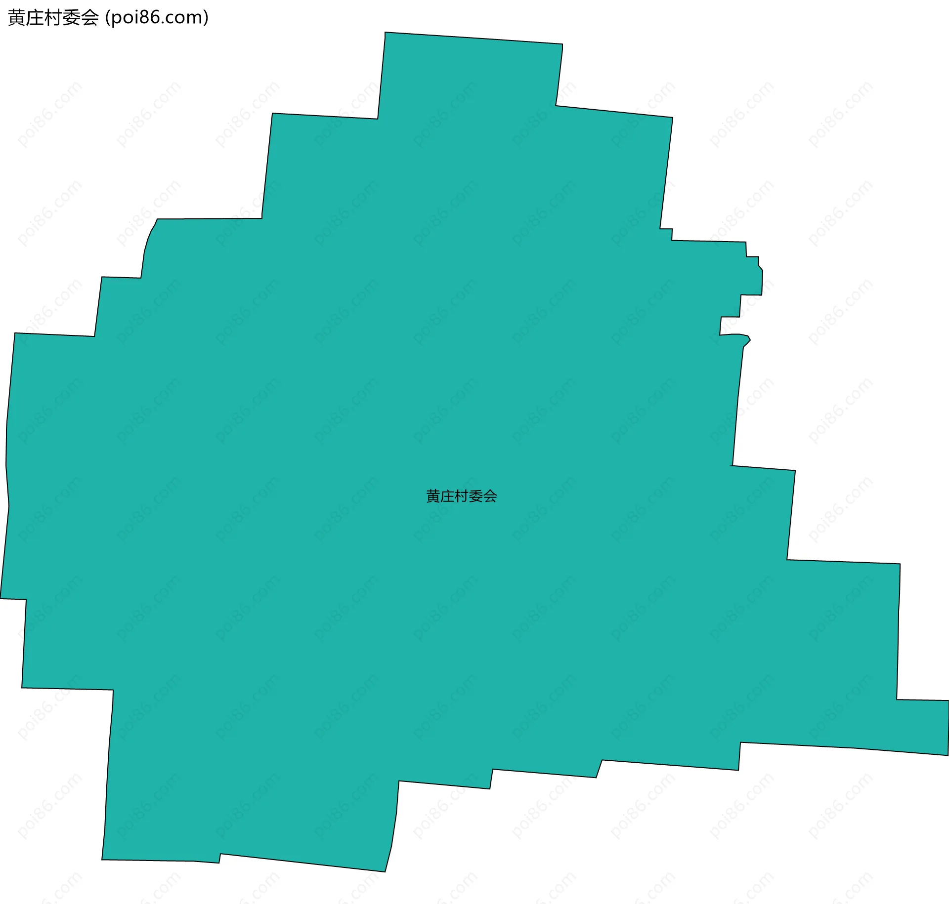 黄庄村委会边界地图