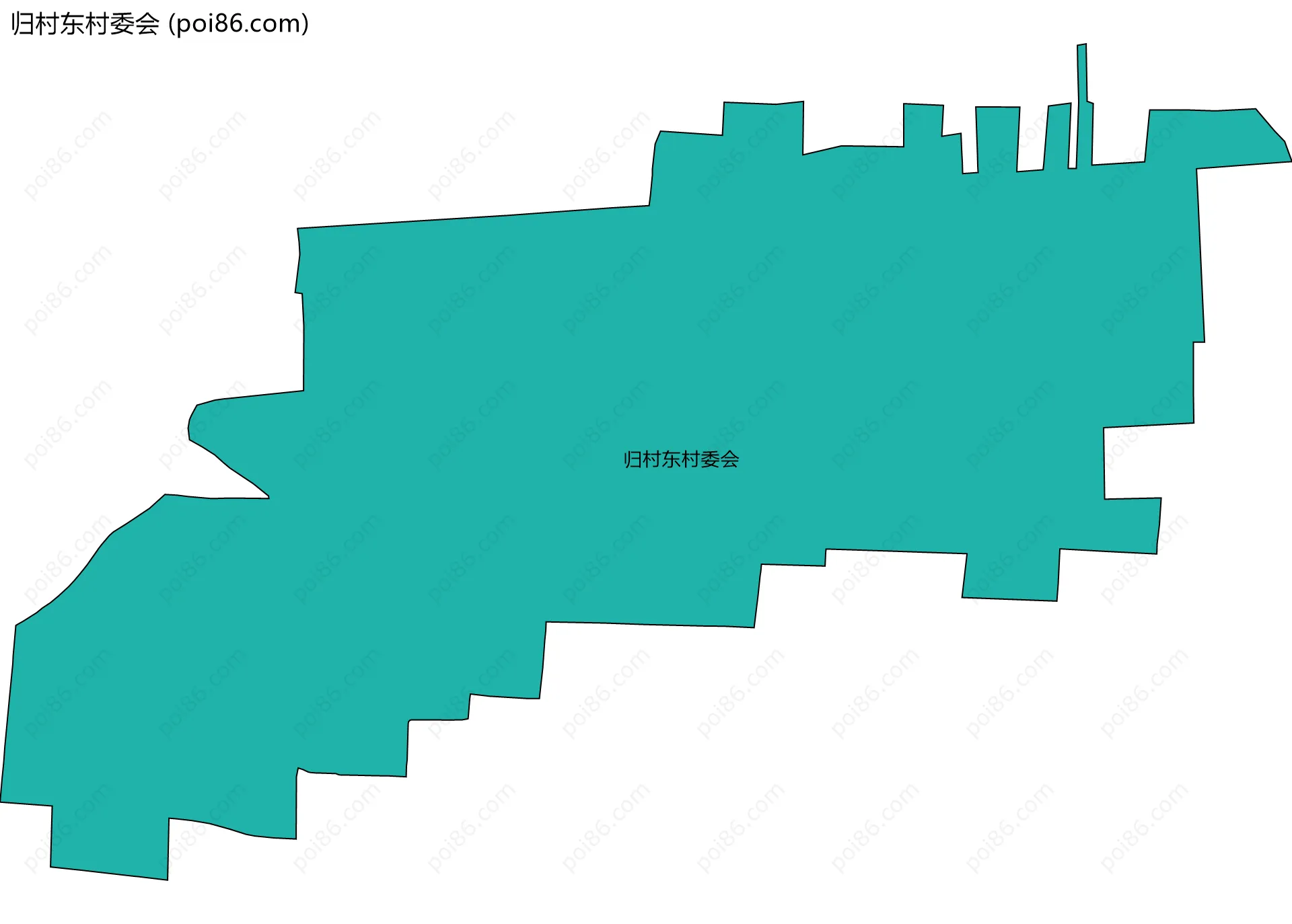 归村东村委会边界地图