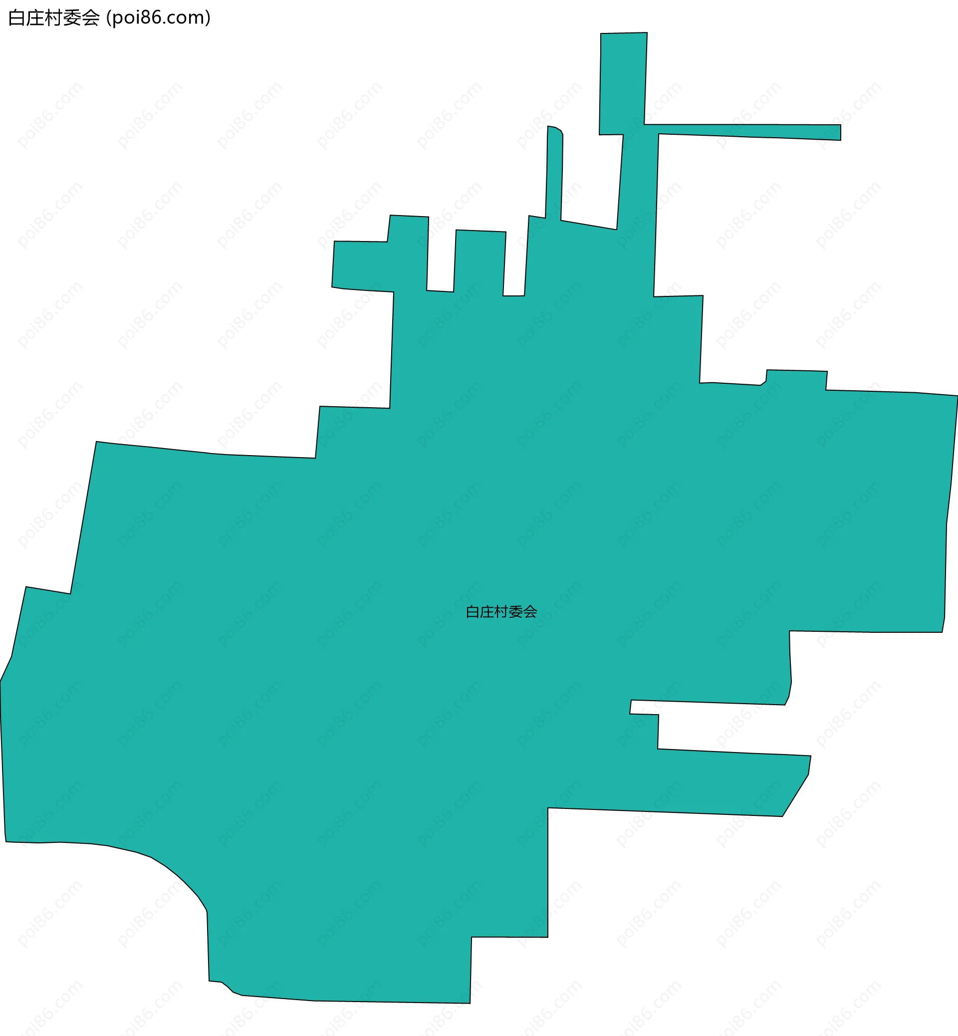 白庄村委会边界地图