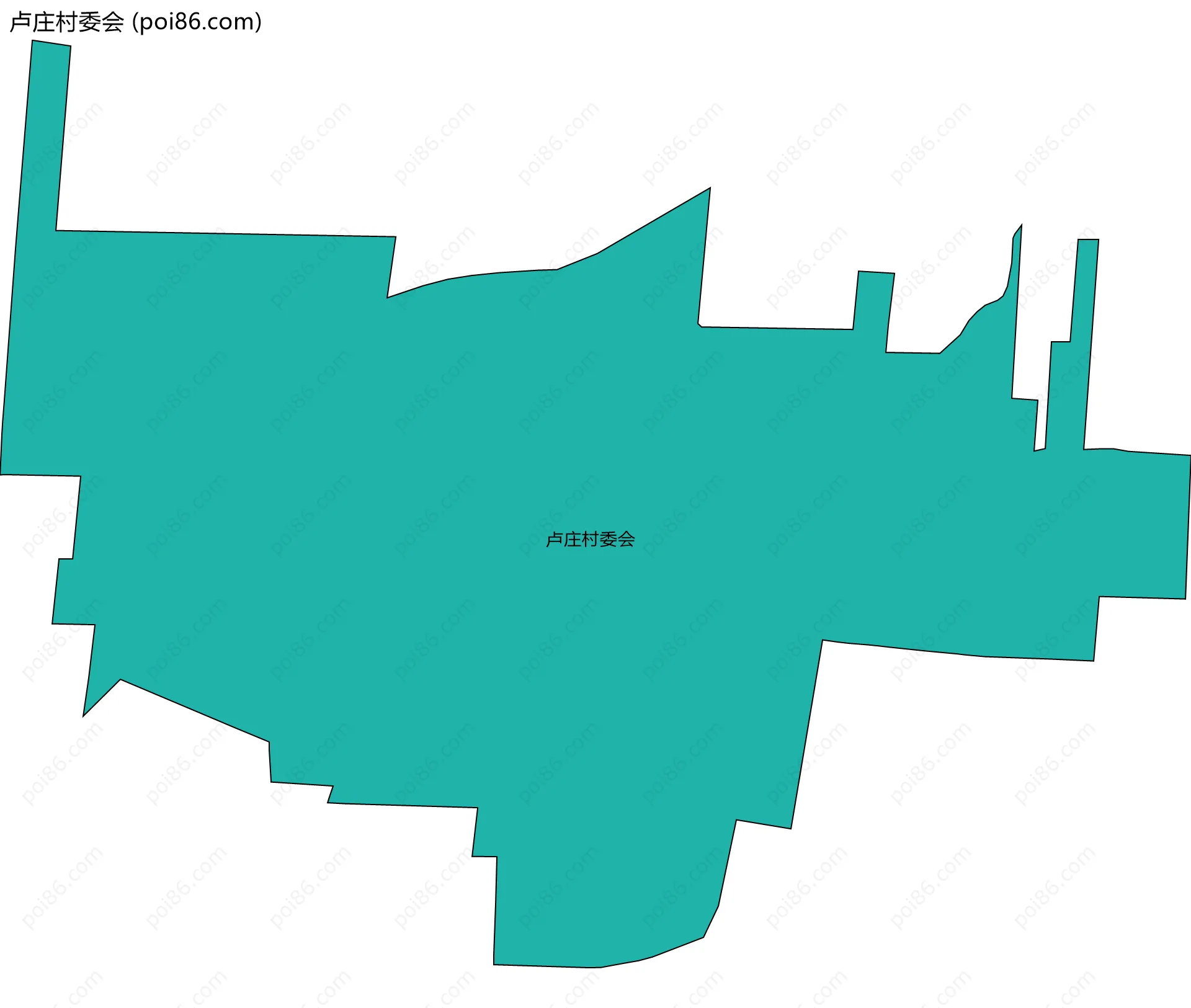 卢庄村委会边界地图