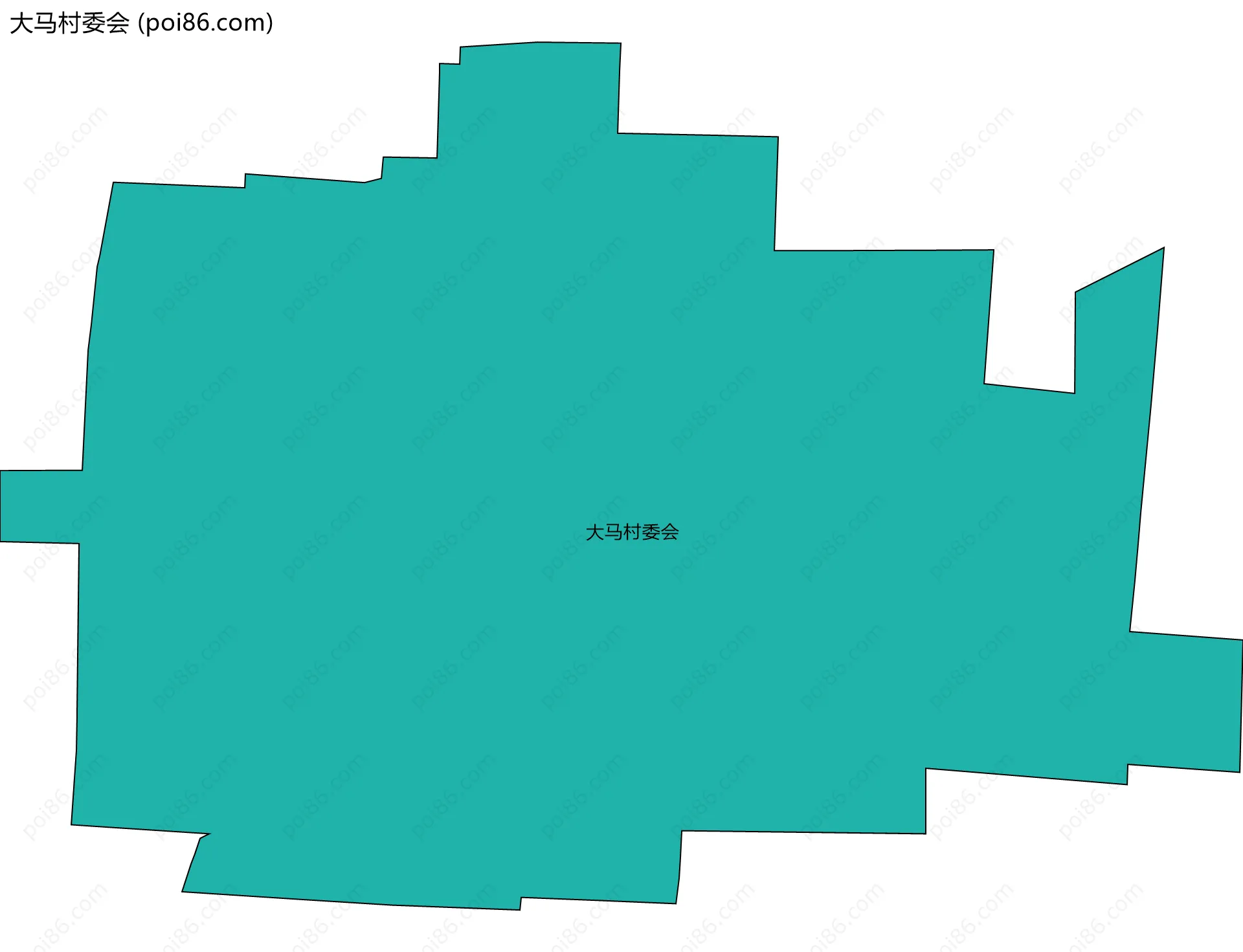 大马村委会边界地图