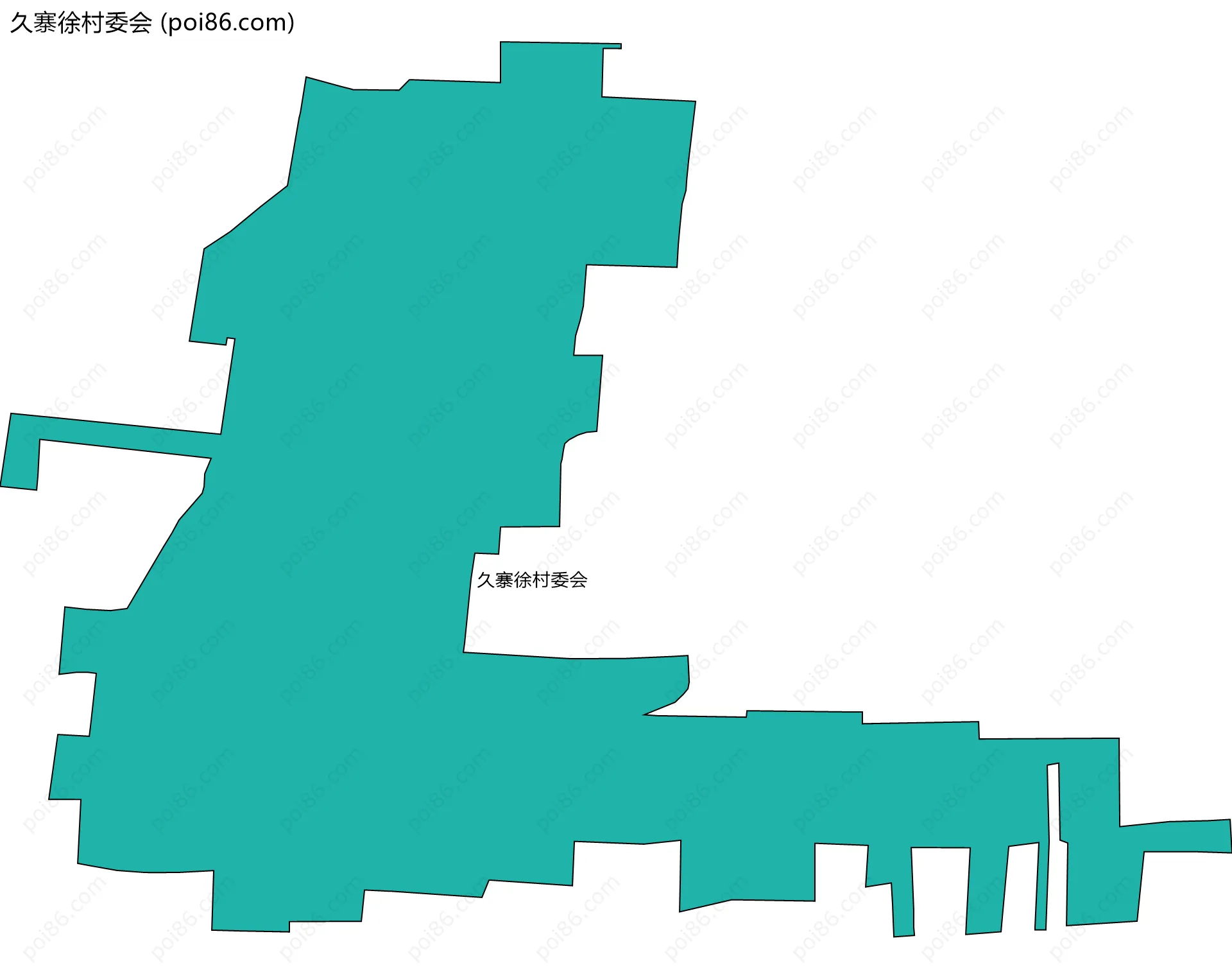 久寨徐村委会边界地图