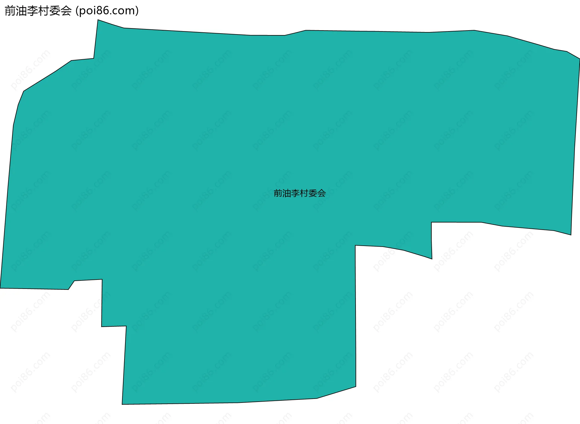 前油李村委会边界地图