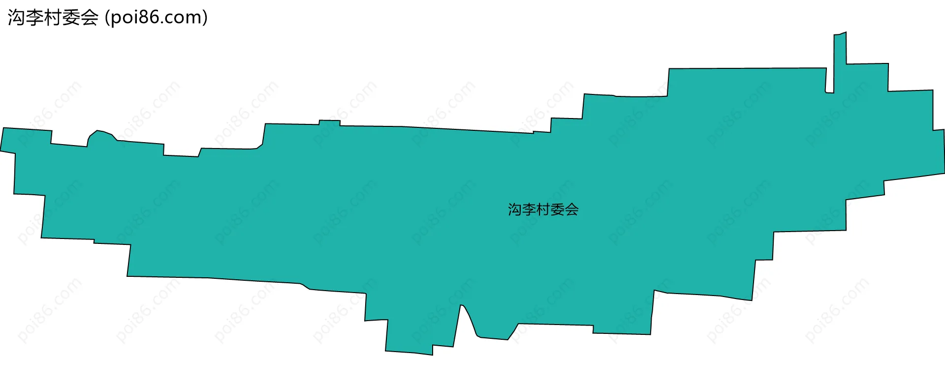 沟李村委会边界地图