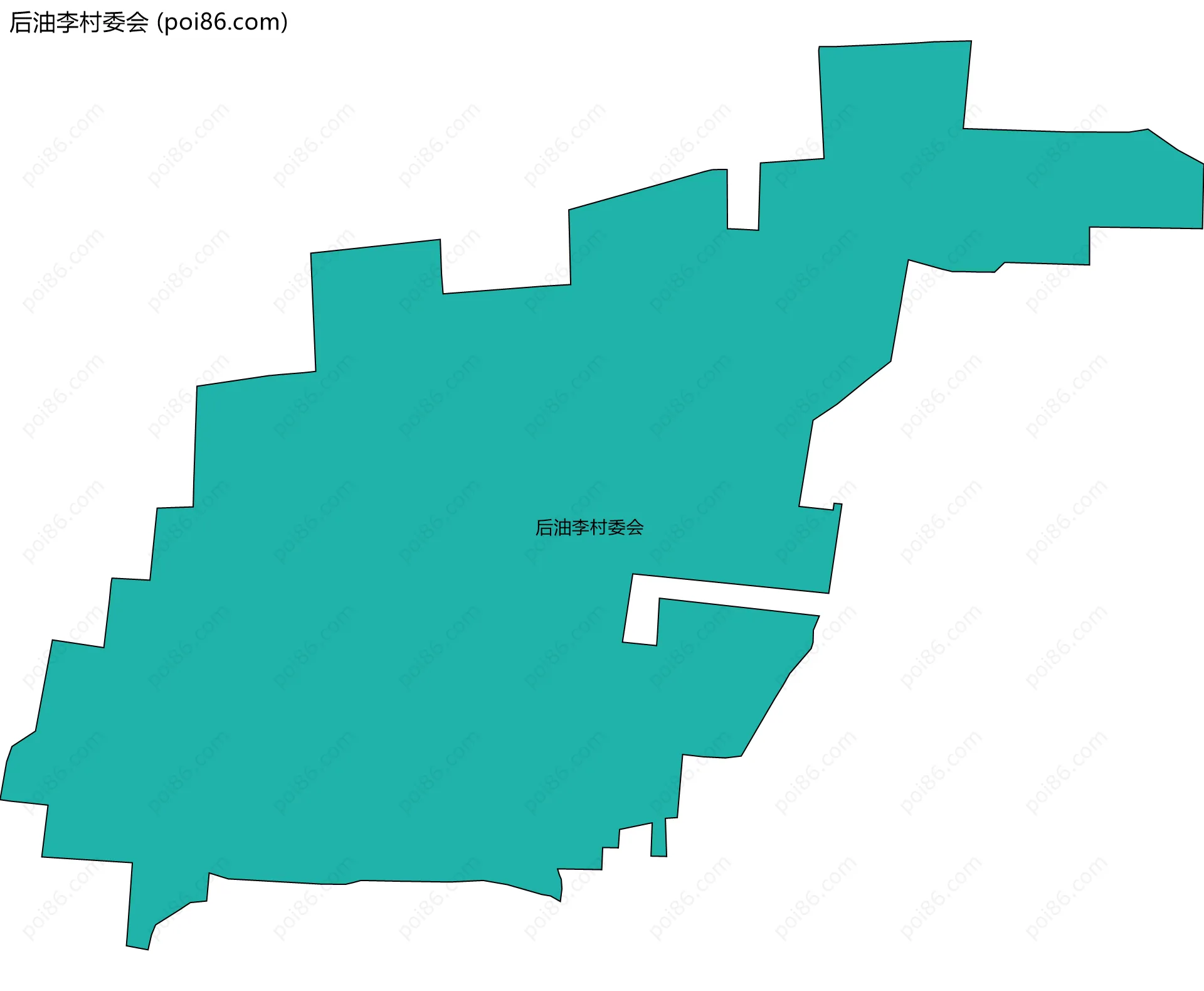 后油李村委会边界地图