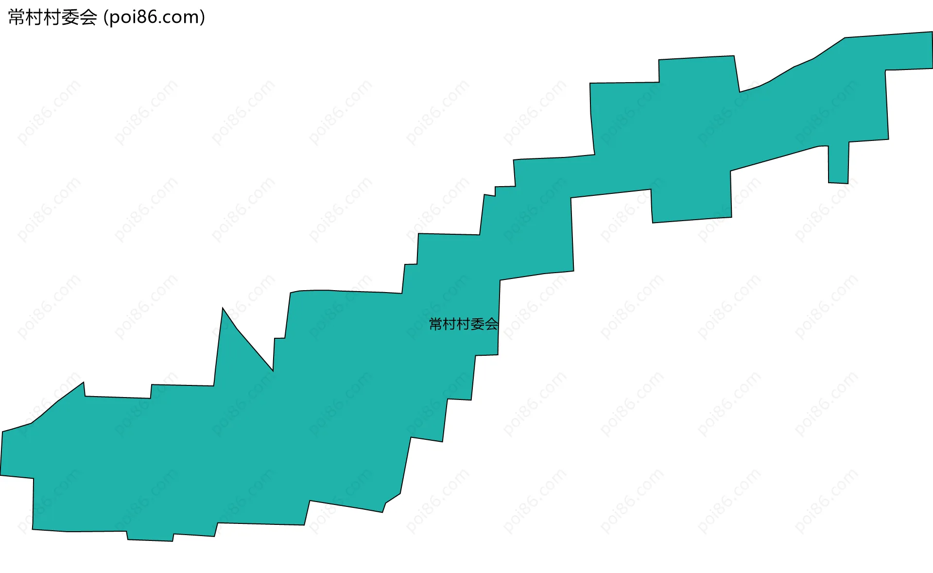 常村村委会边界地图