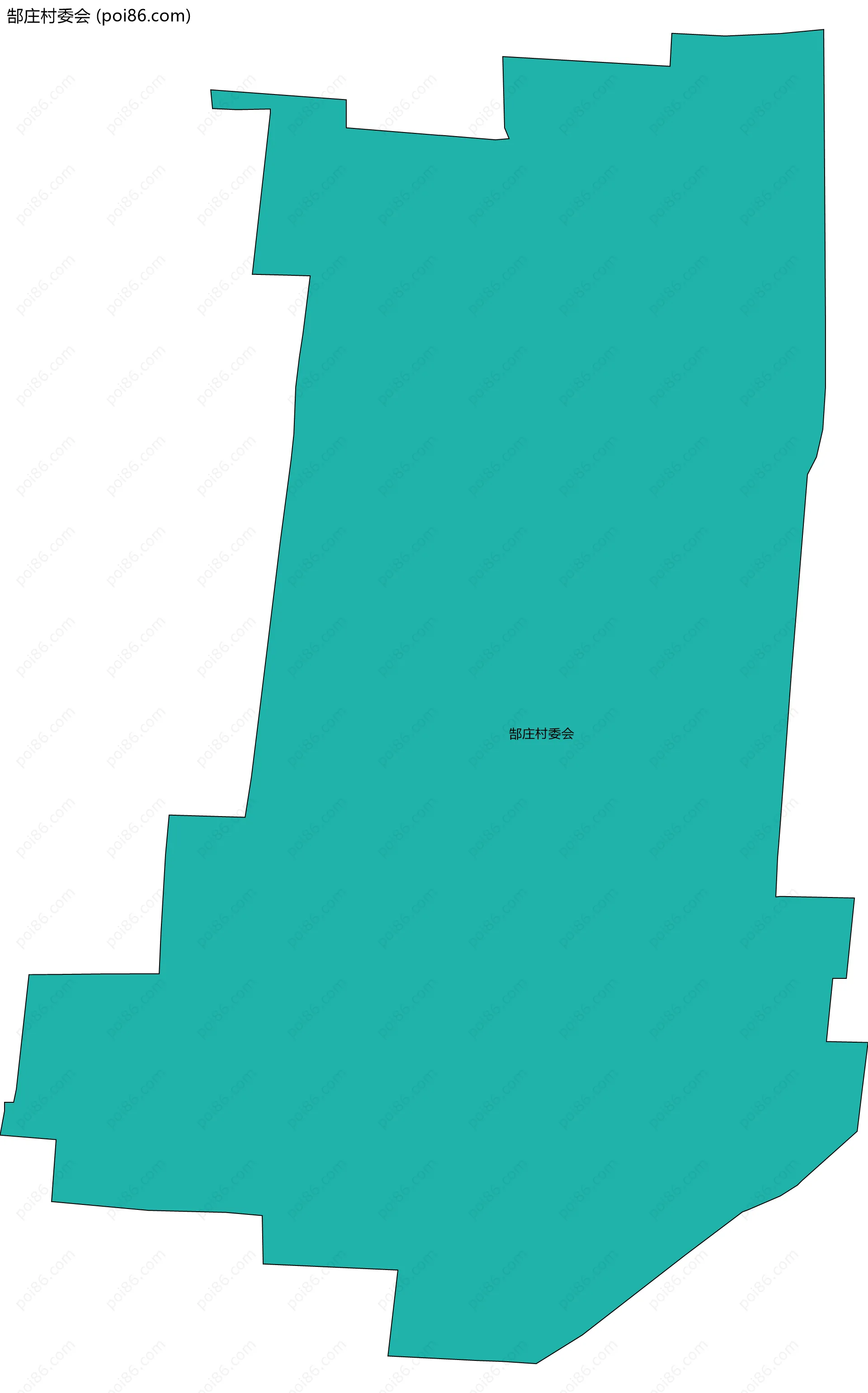 郜庄村委会边界地图