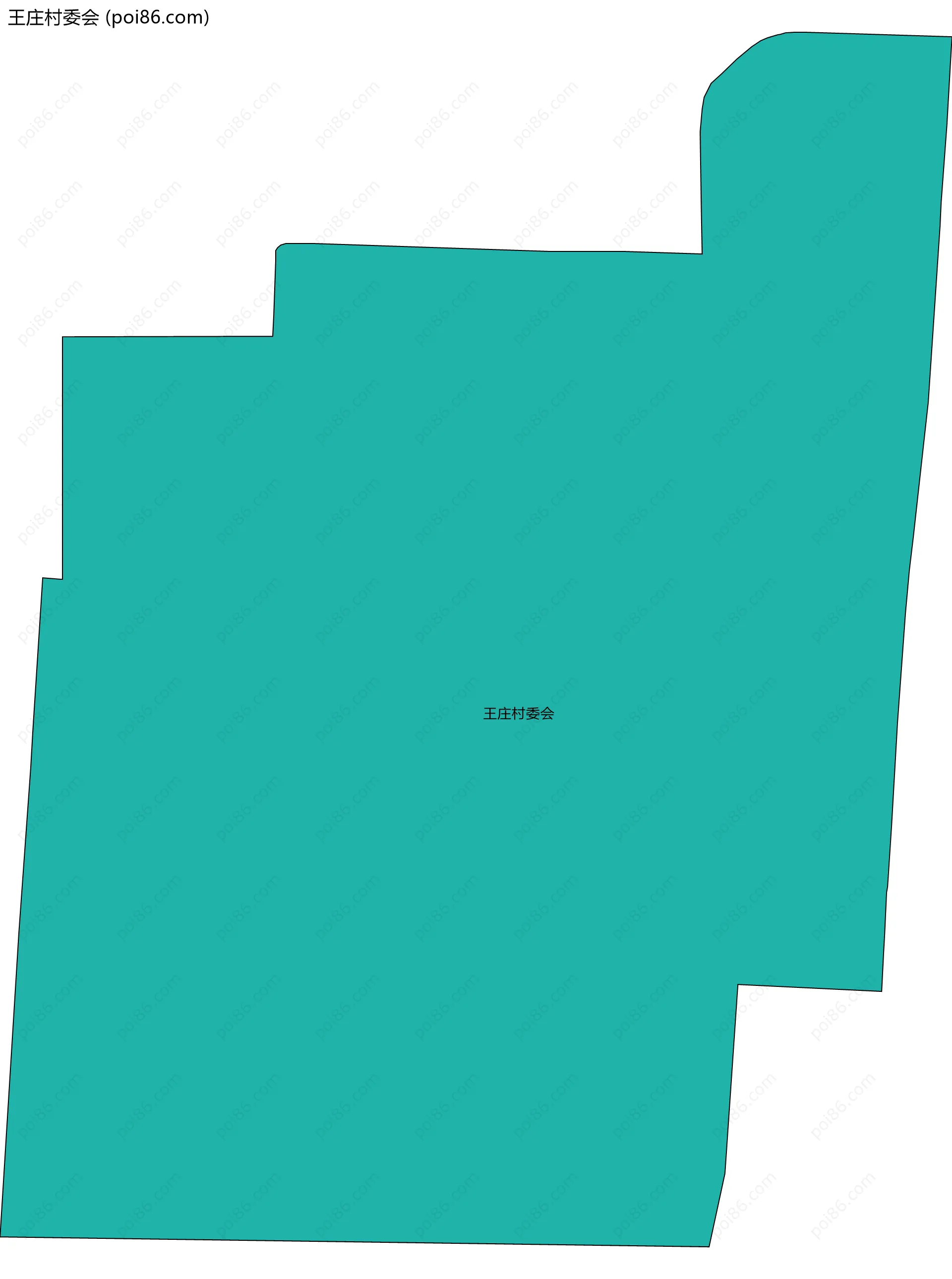 王庄村委会边界地图