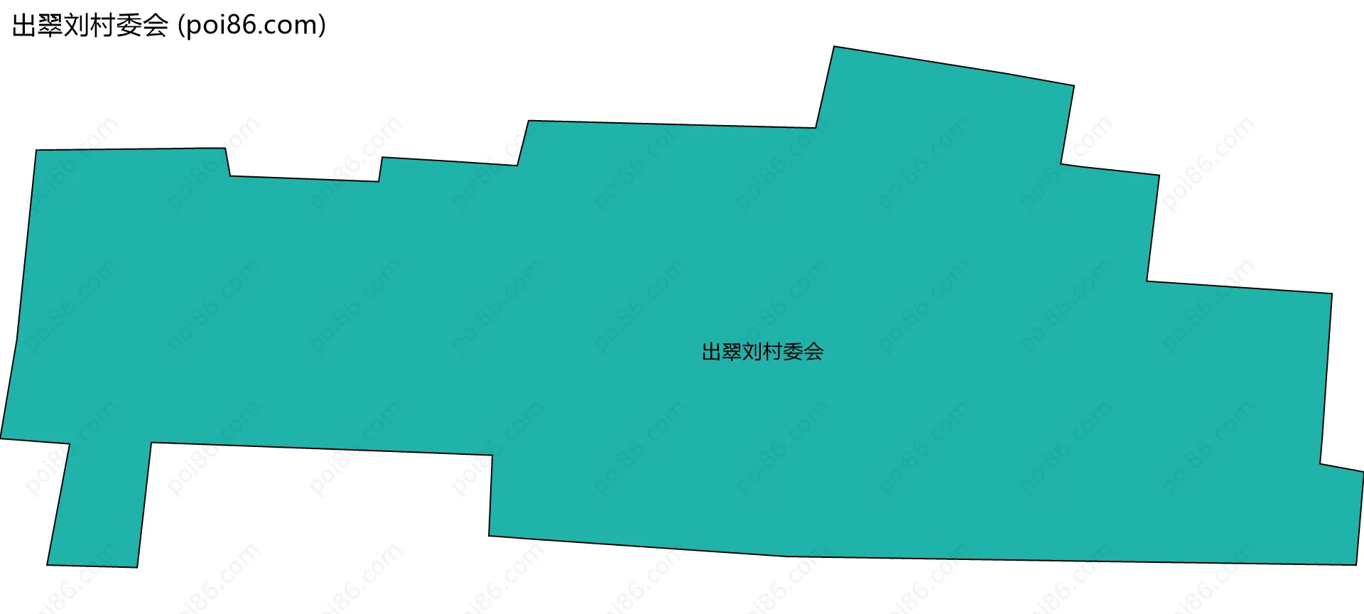出翠刘村委会边界地图