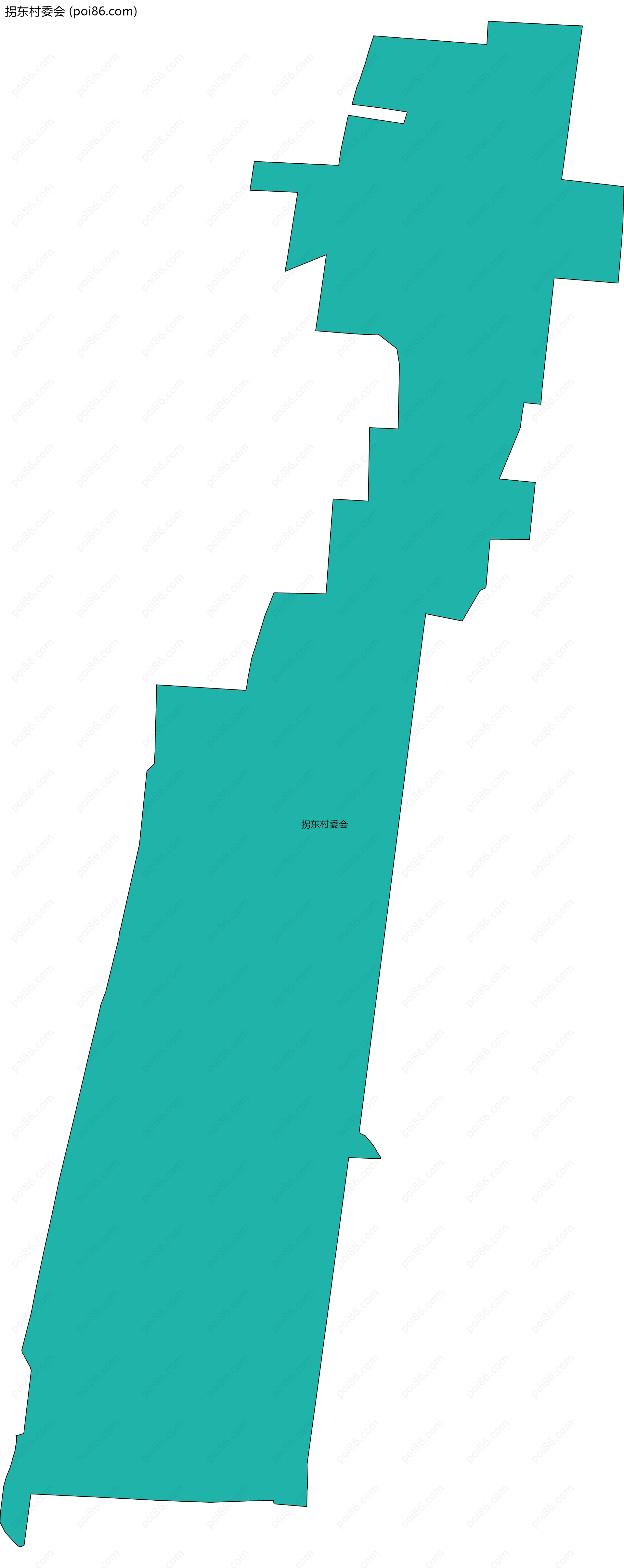 拐东村委会边界地图