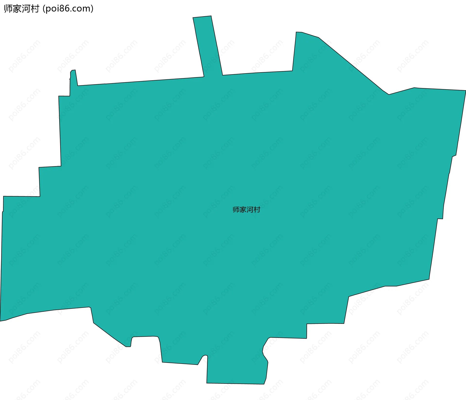 师家河村边界地图