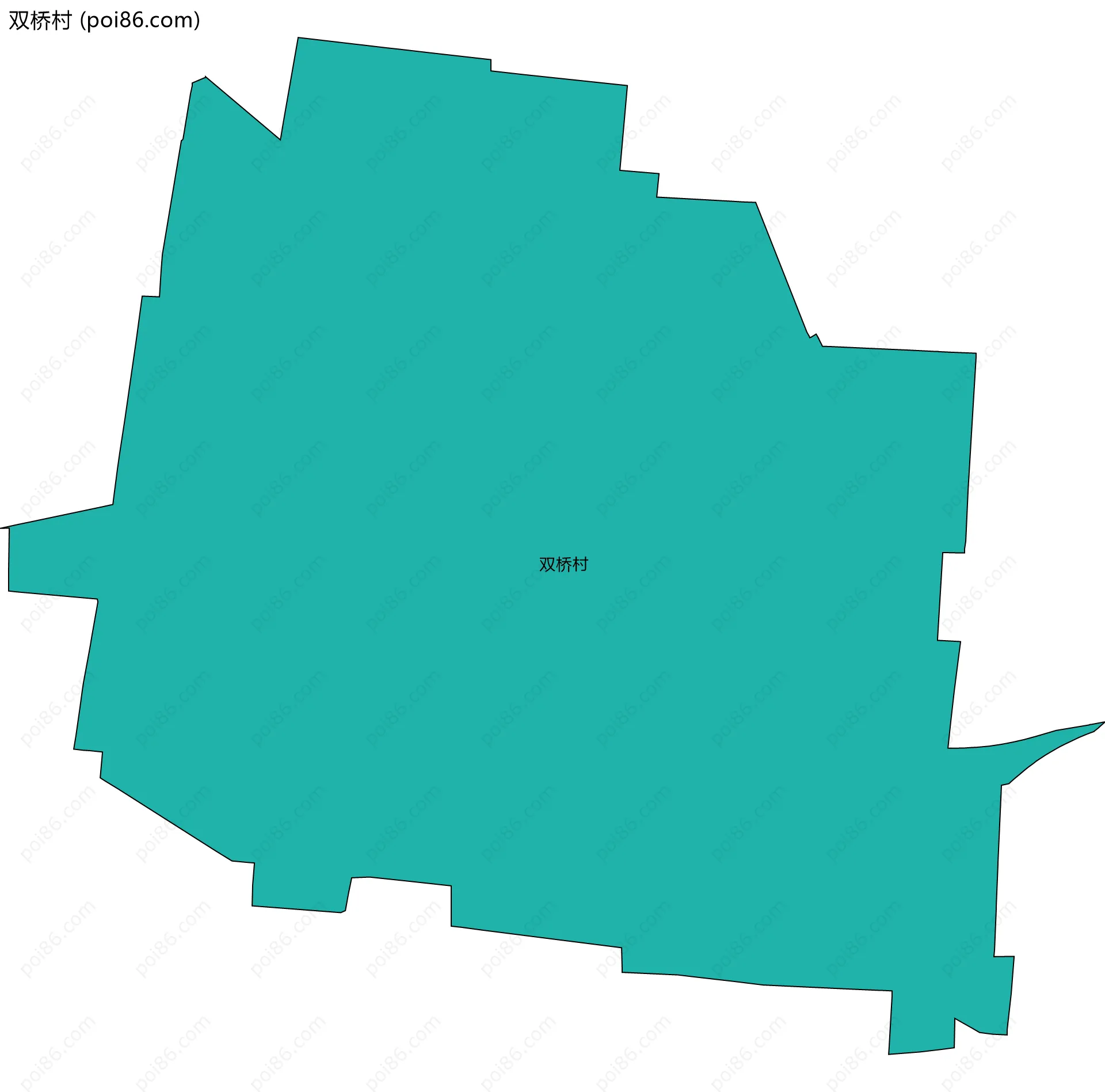 双桥村边界地图
