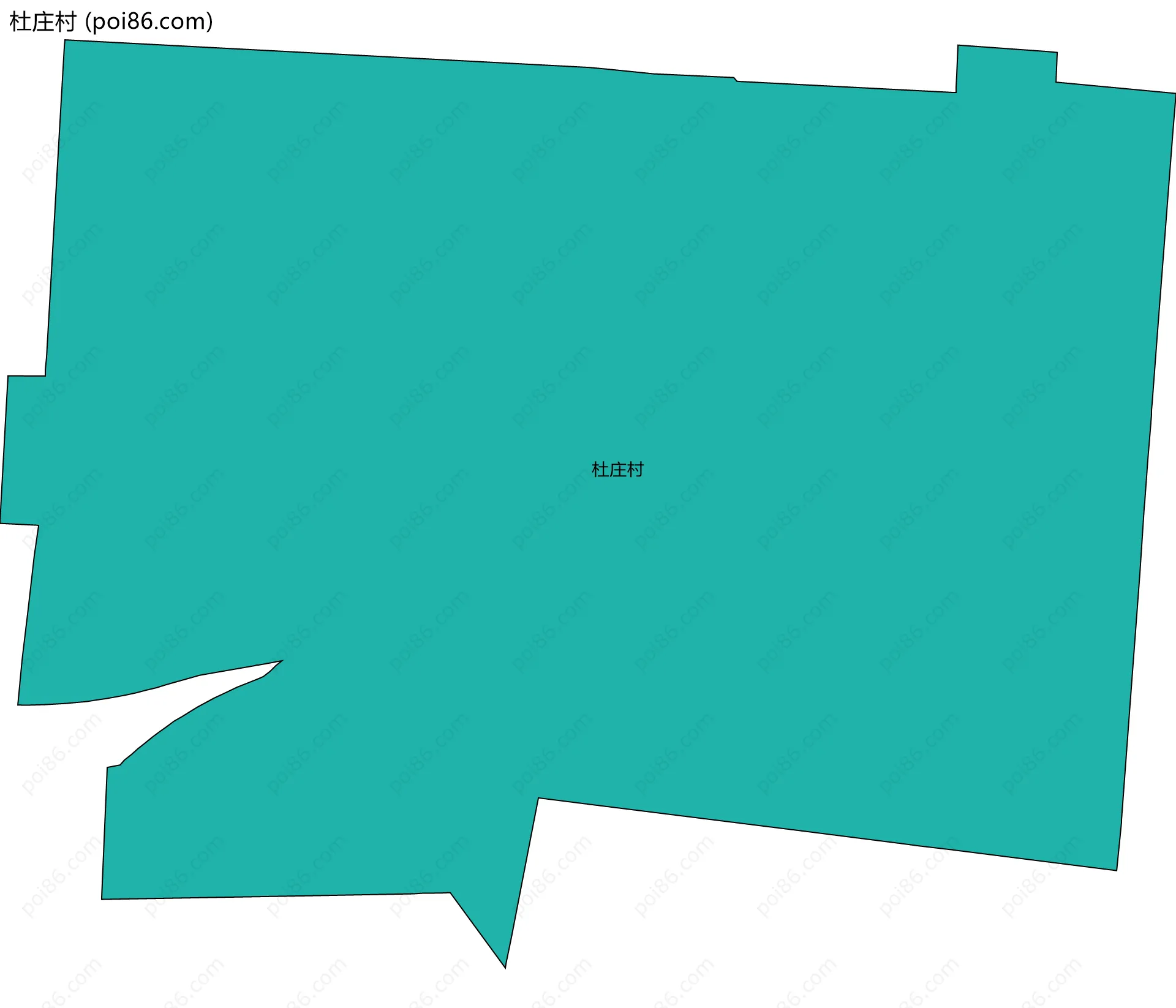 杜庄村边界地图