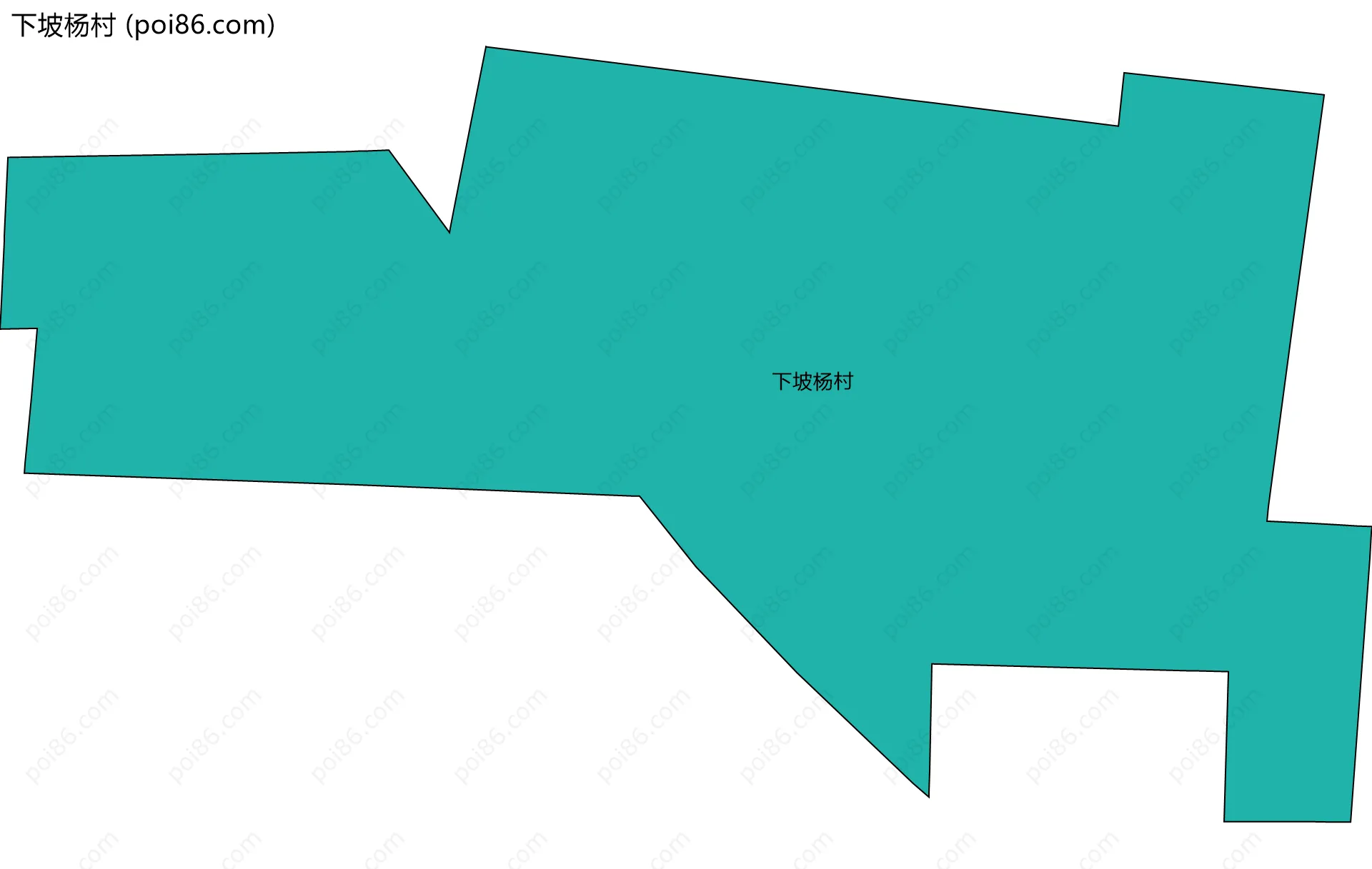 下坡杨村边界地图