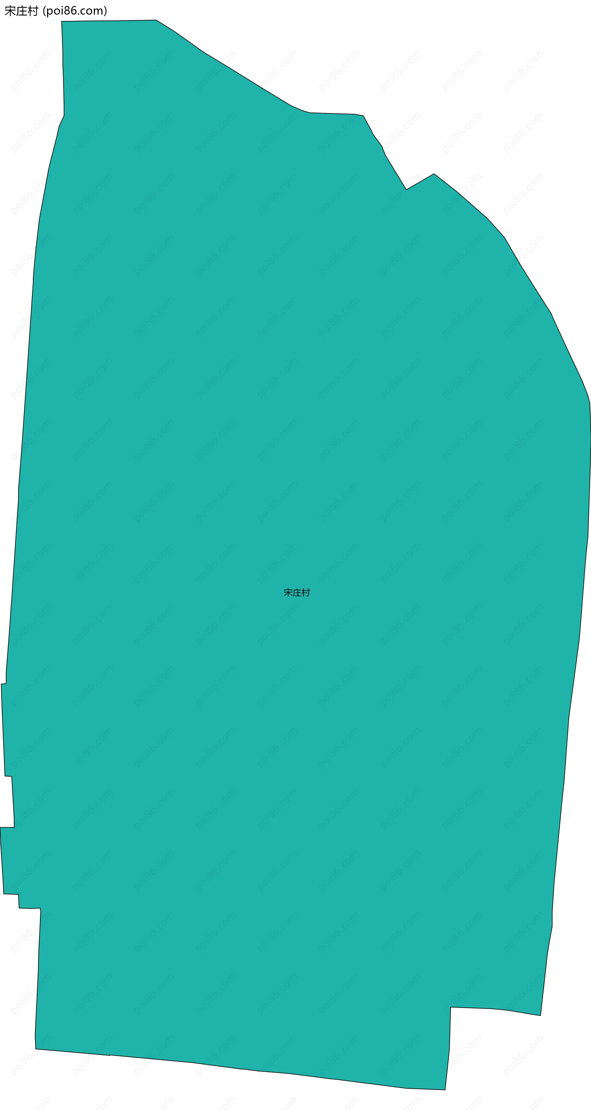 宋庄村边界地图