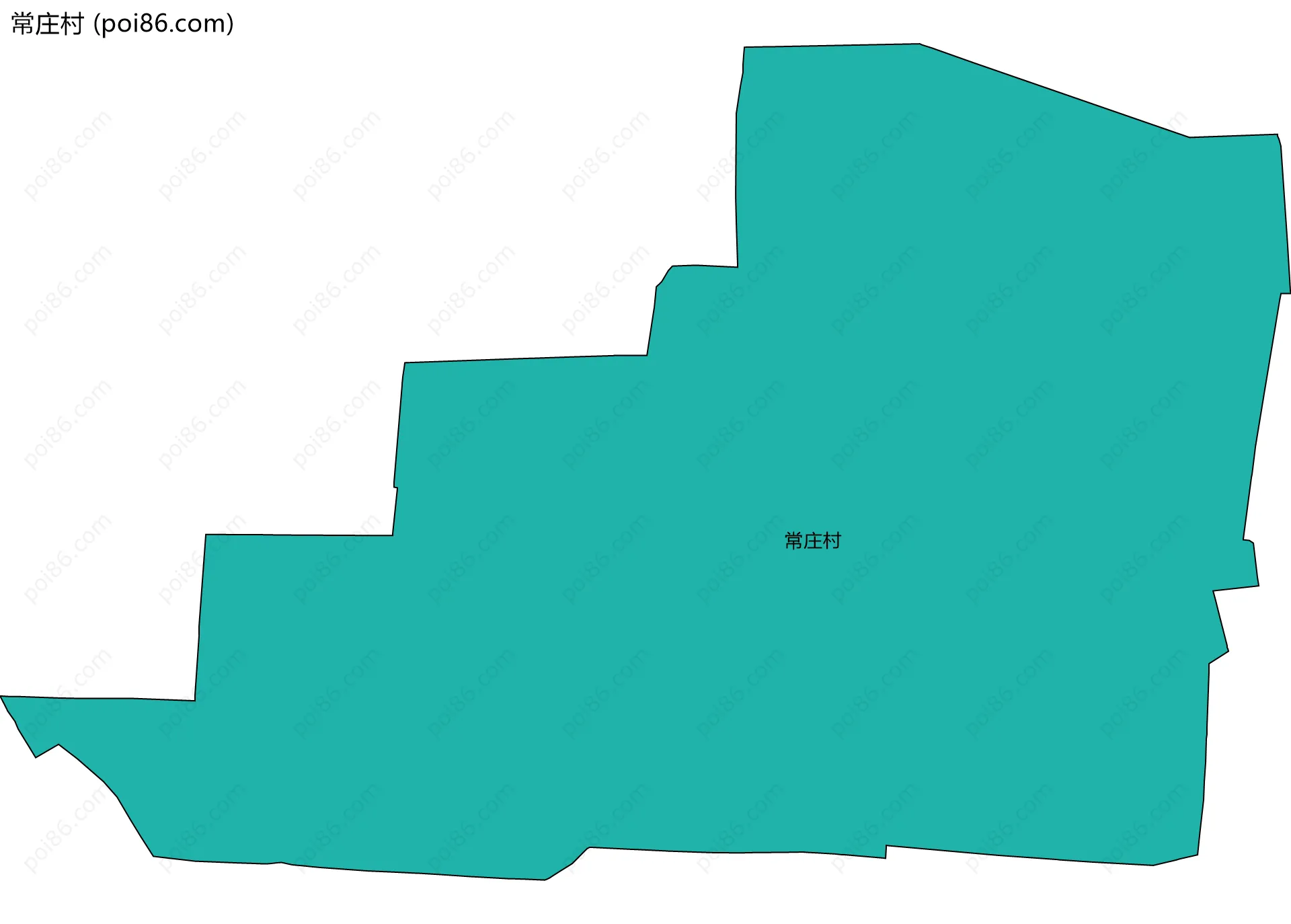 常庄村边界地图