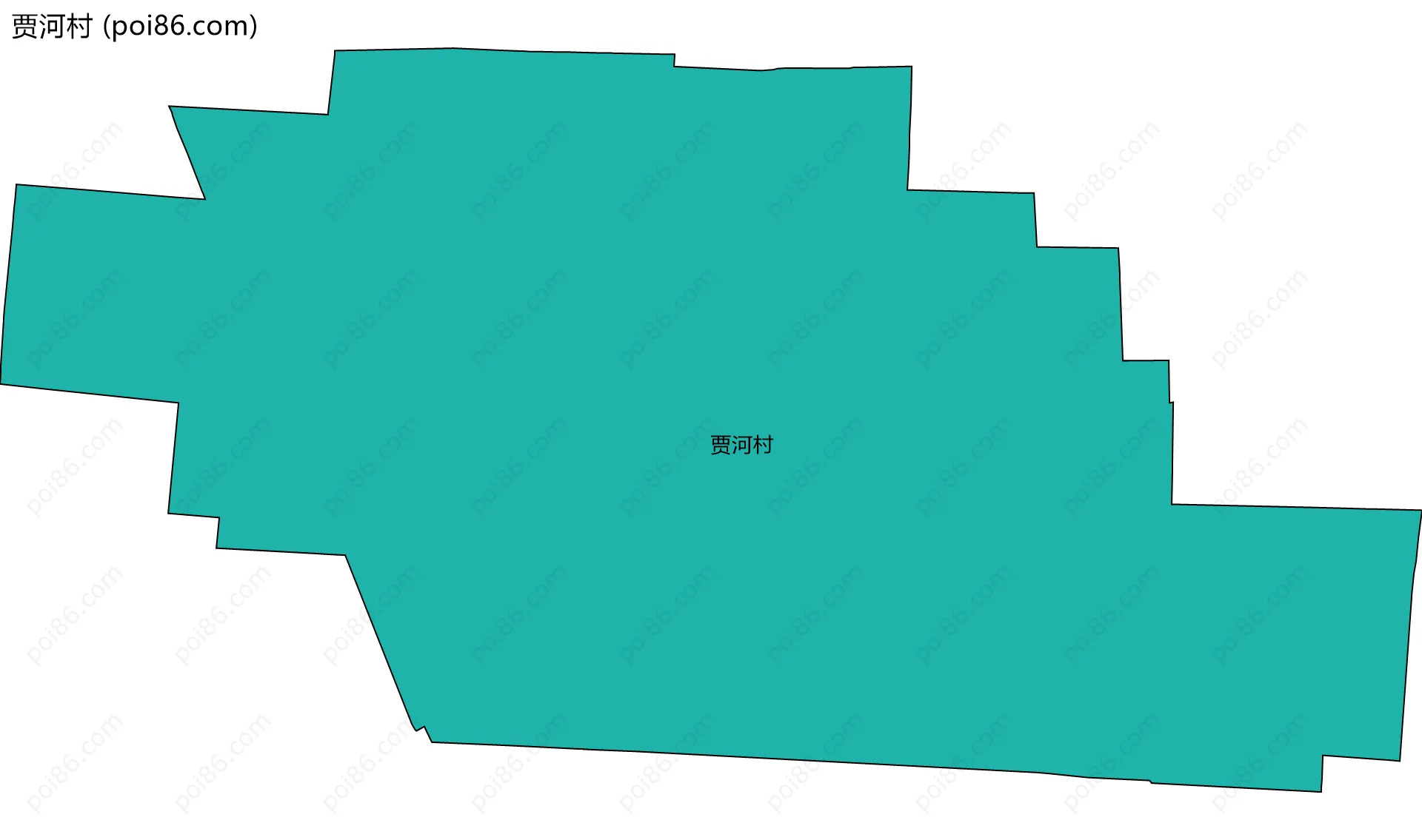 贾河村边界地图