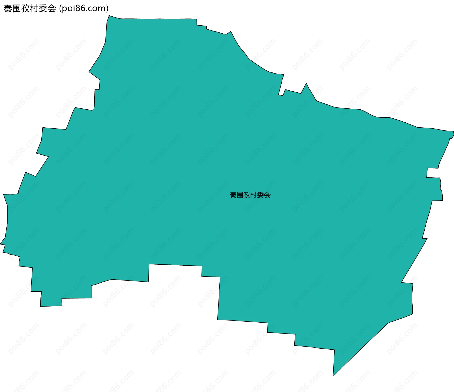 秦围孜村委会边界地图