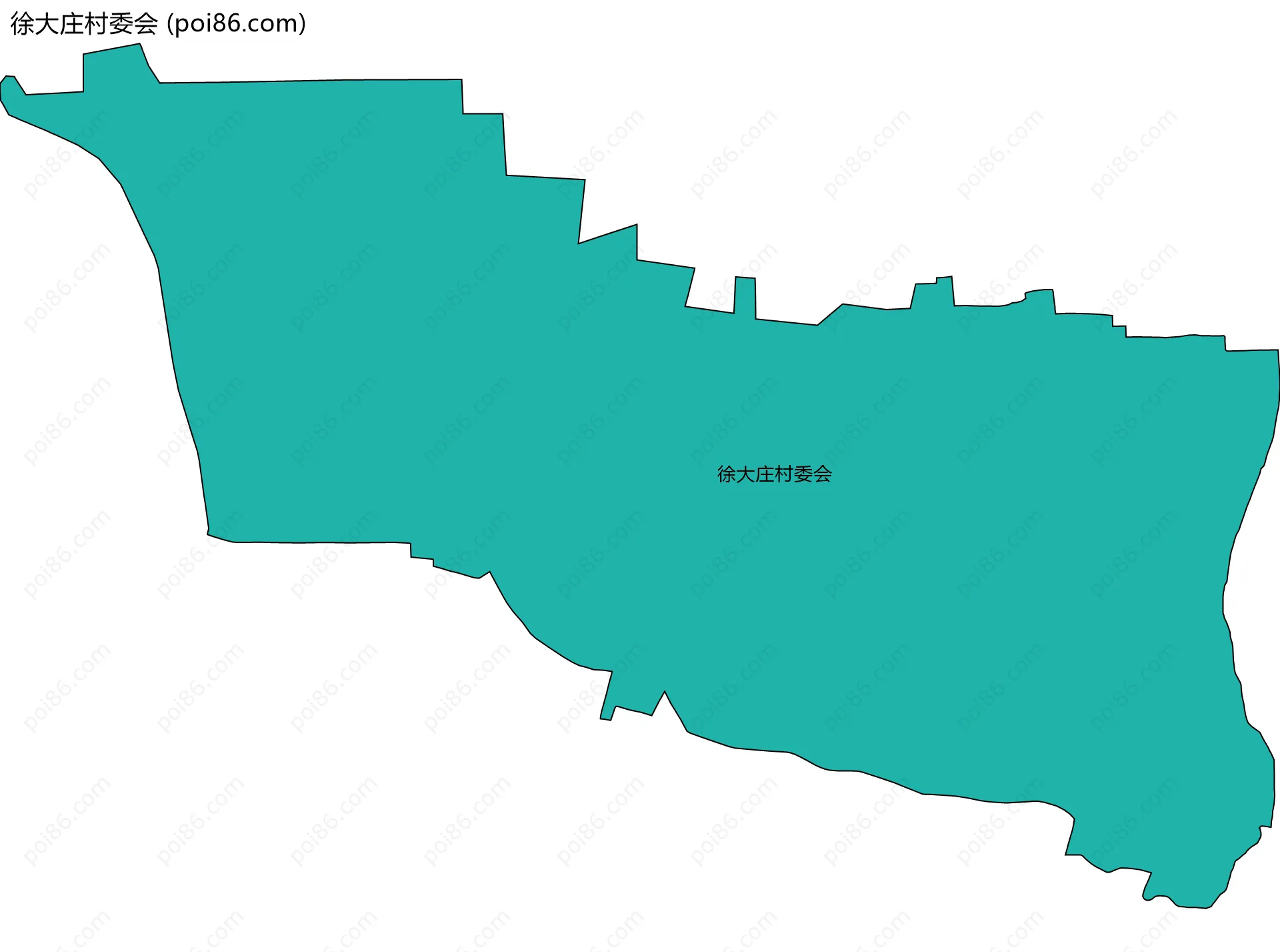 徐大庄村委会边界地图