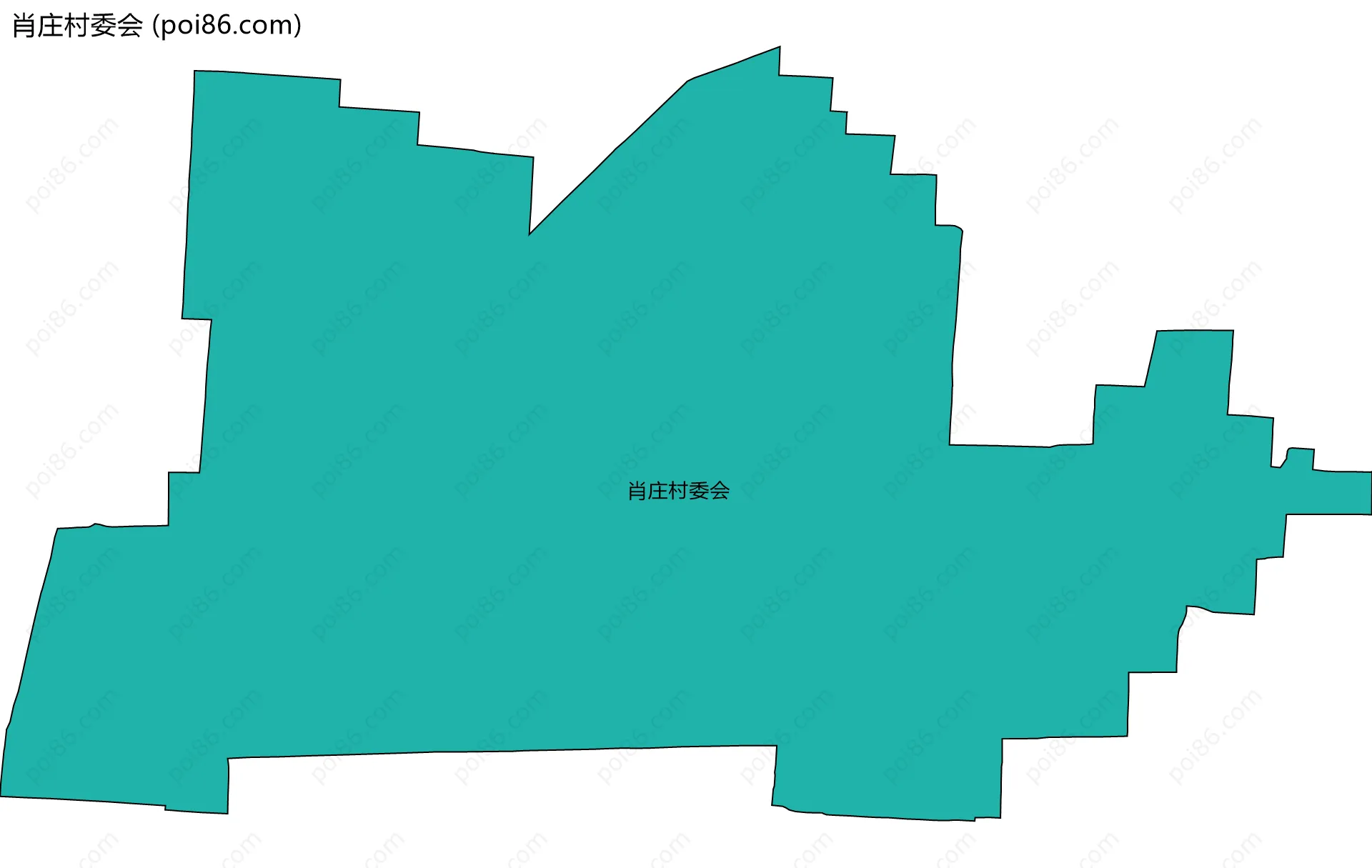 肖庄村委会边界地图