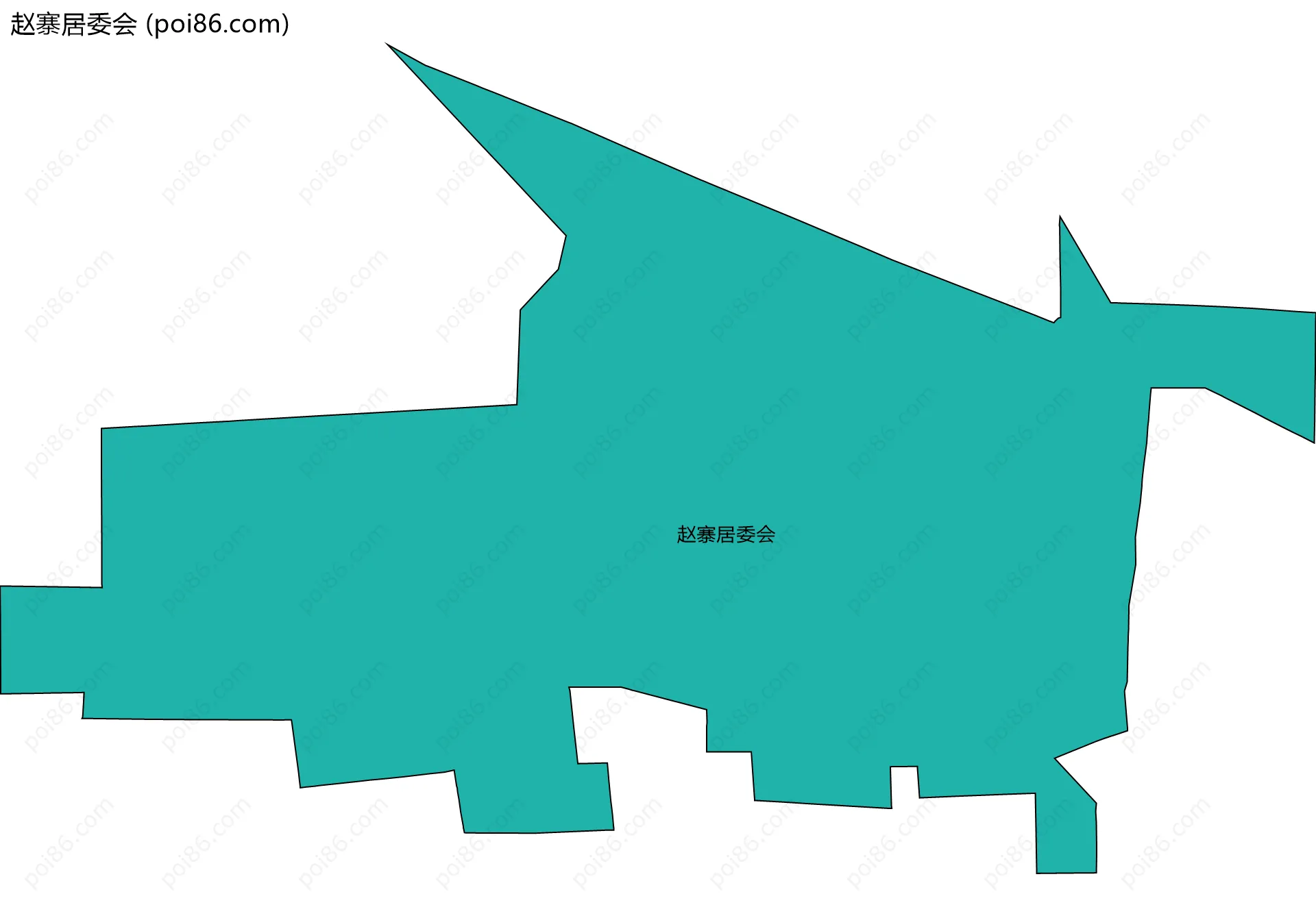 赵寨居委会边界地图