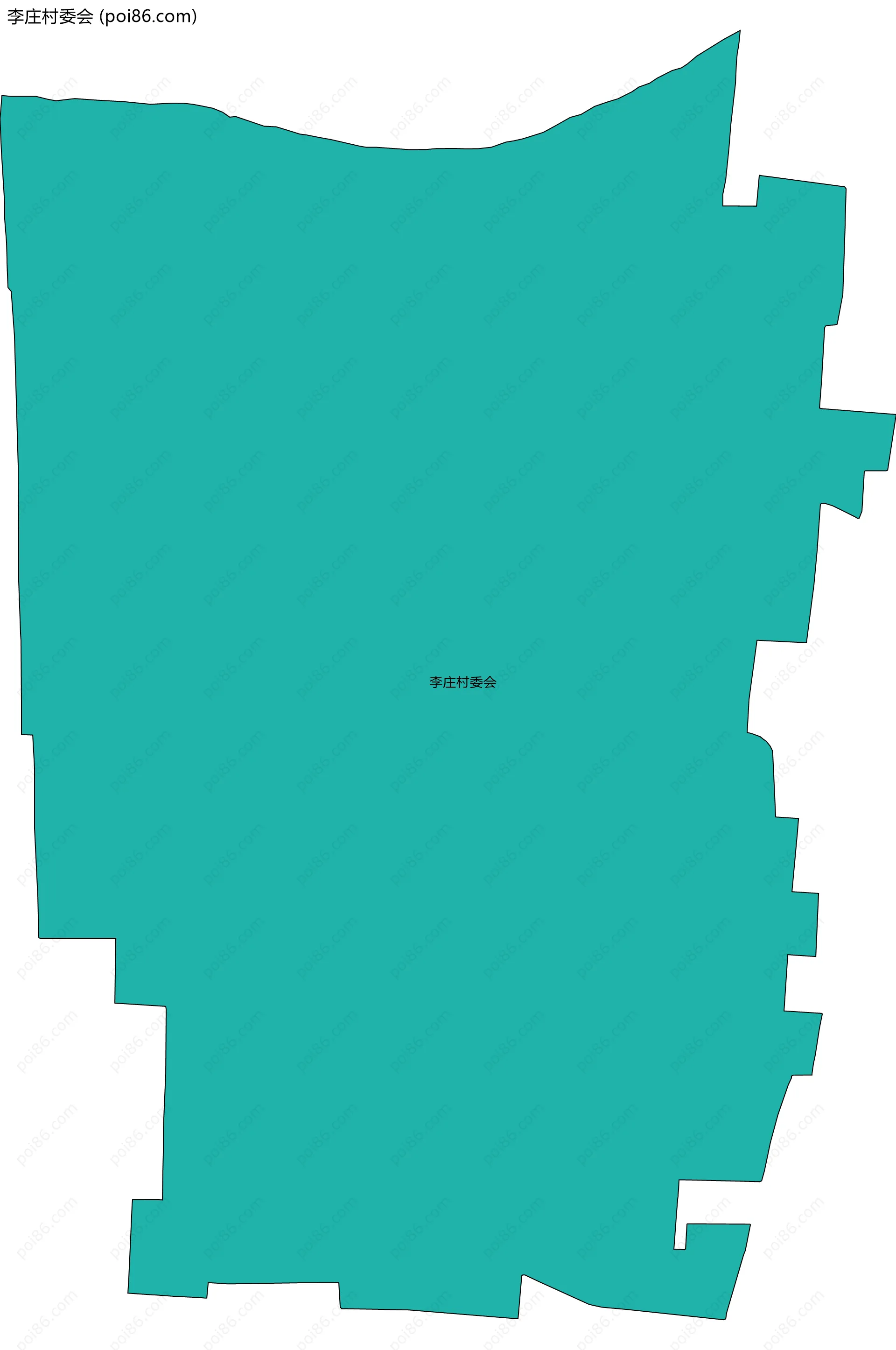 李庄村委会边界地图