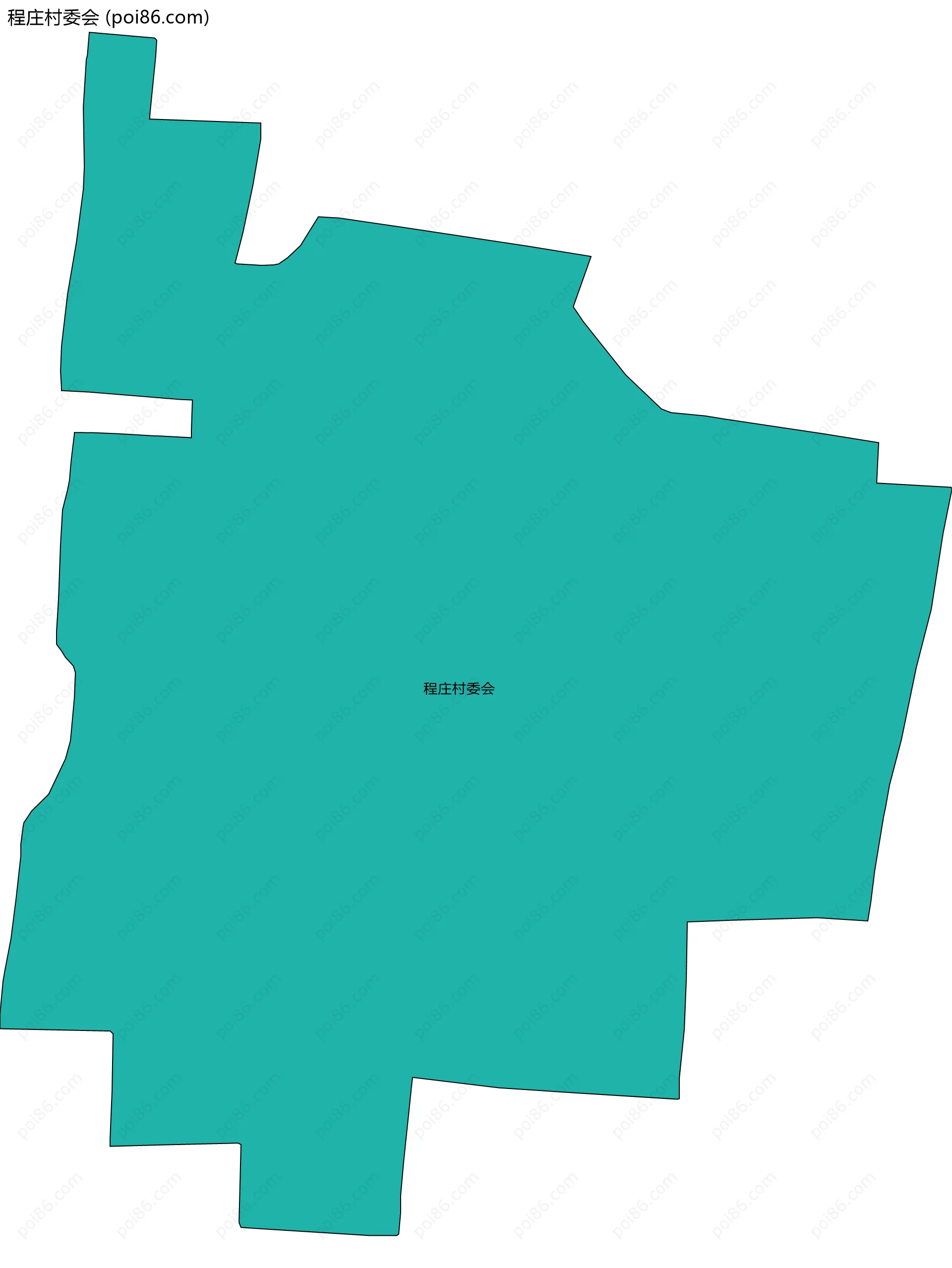 程庄村委会边界地图