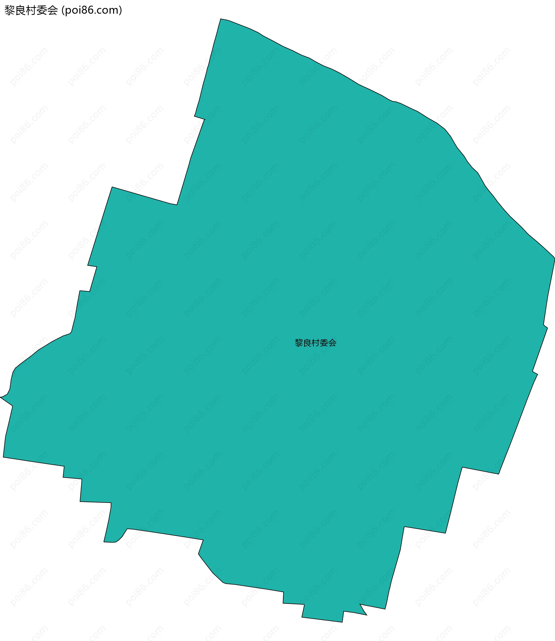 黎良村委会边界地图