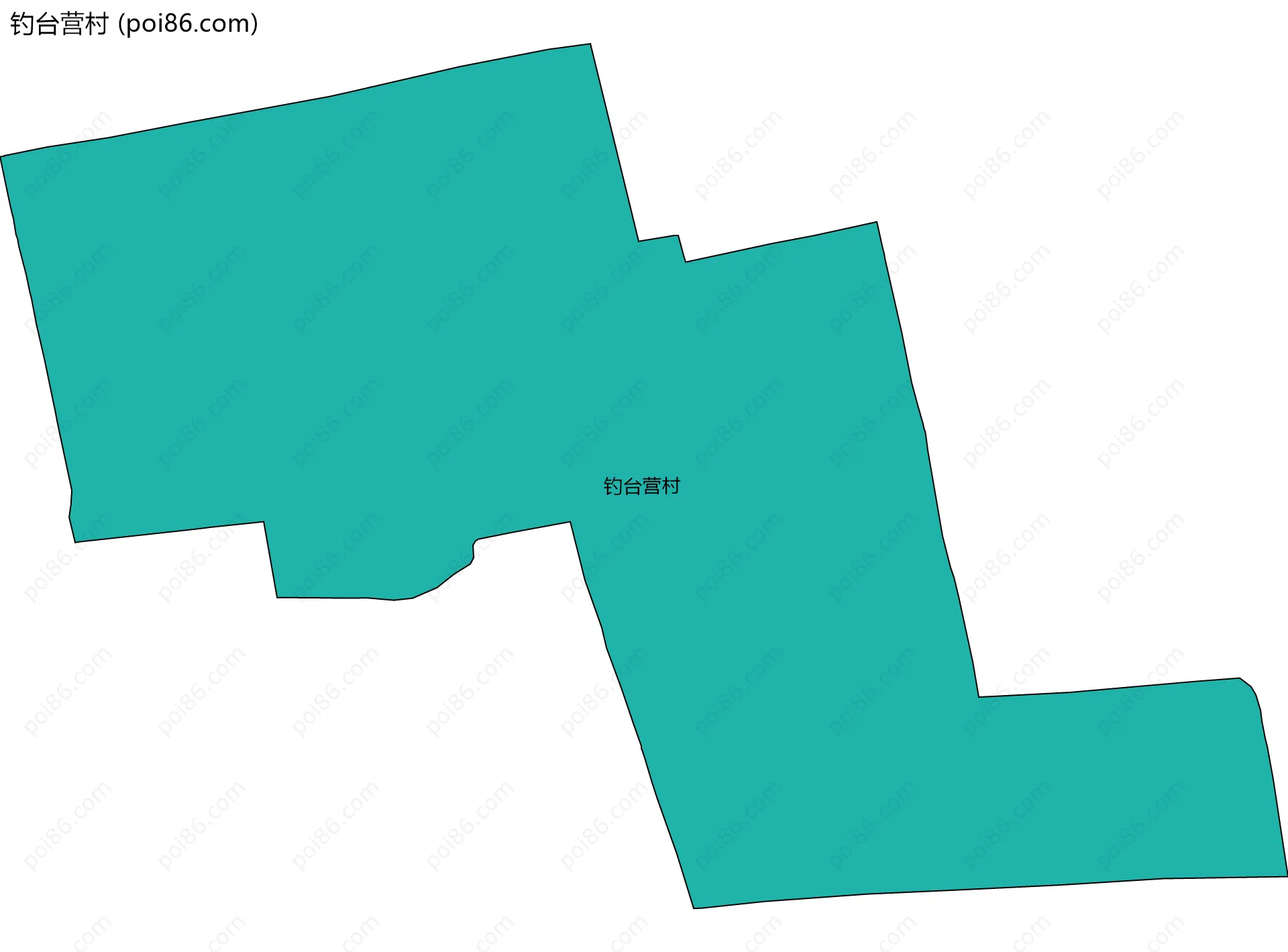 钓台营村边界地图
