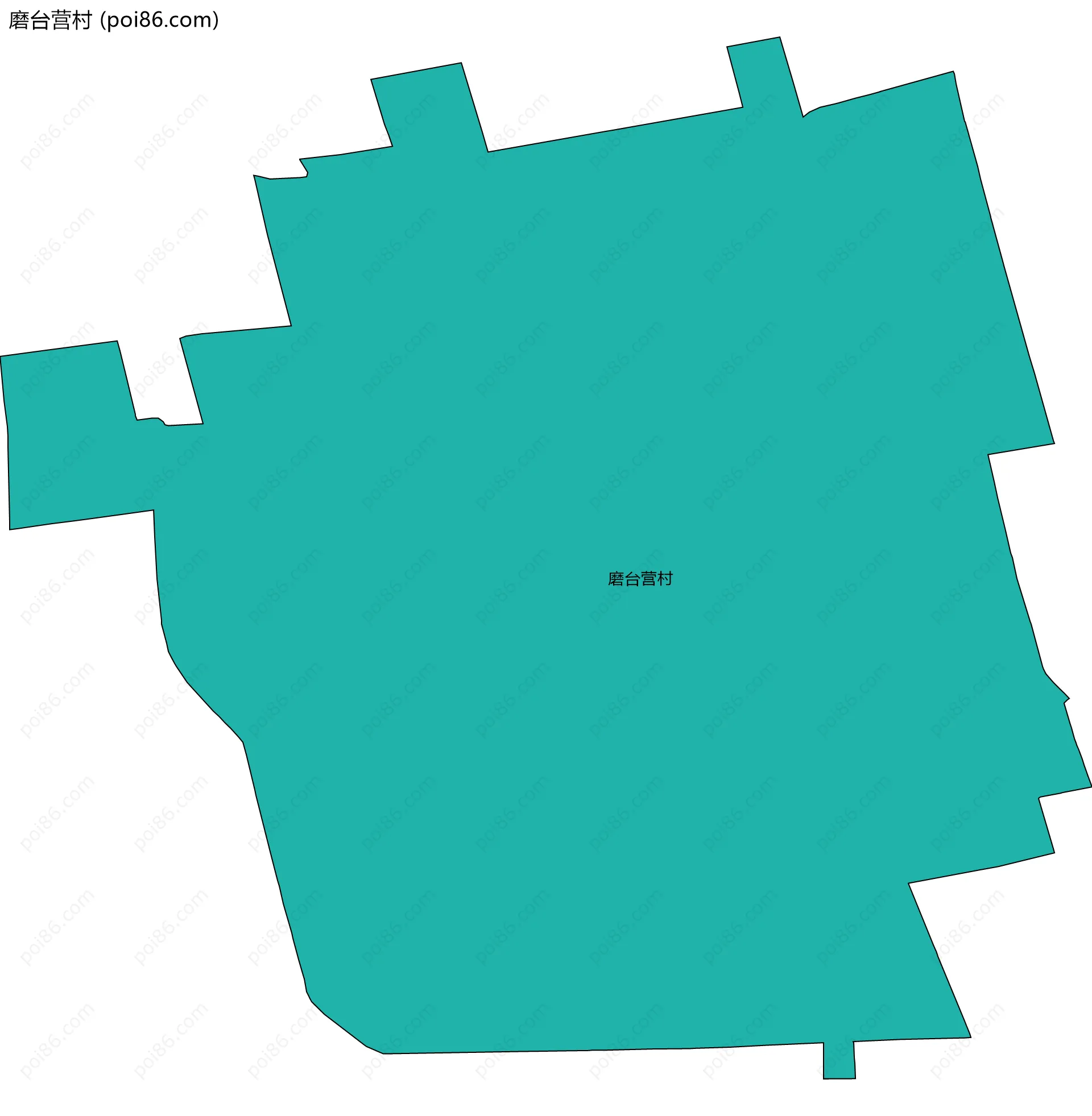 磨台营村边界地图