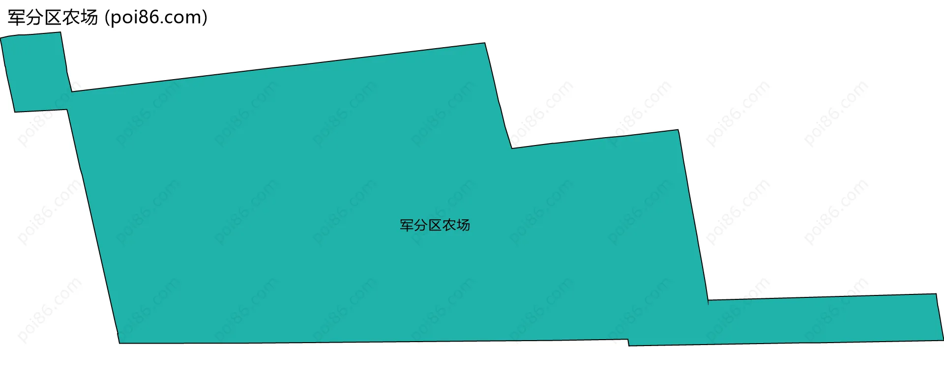 军分区农场边界地图