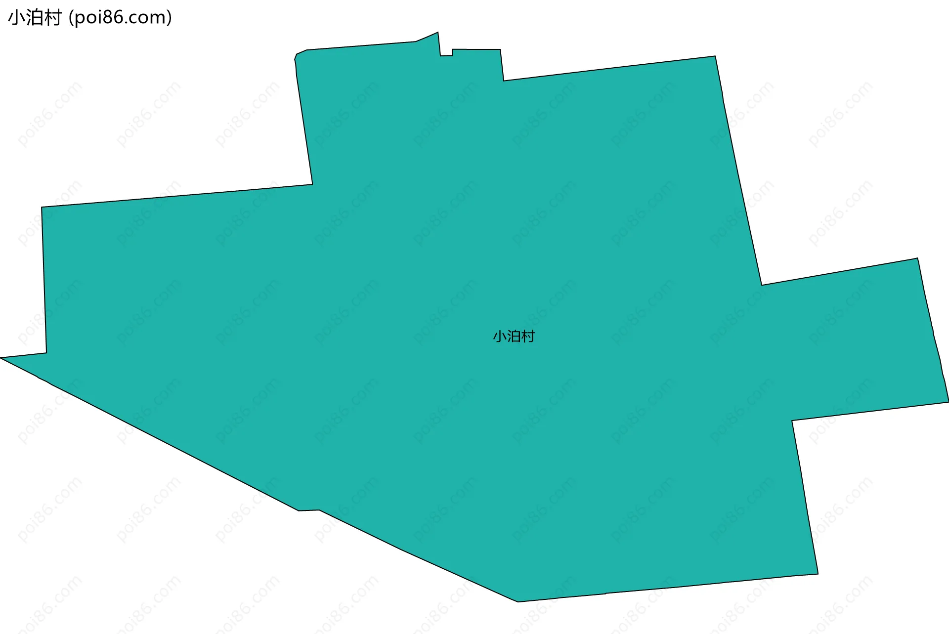 小泊村边界地图