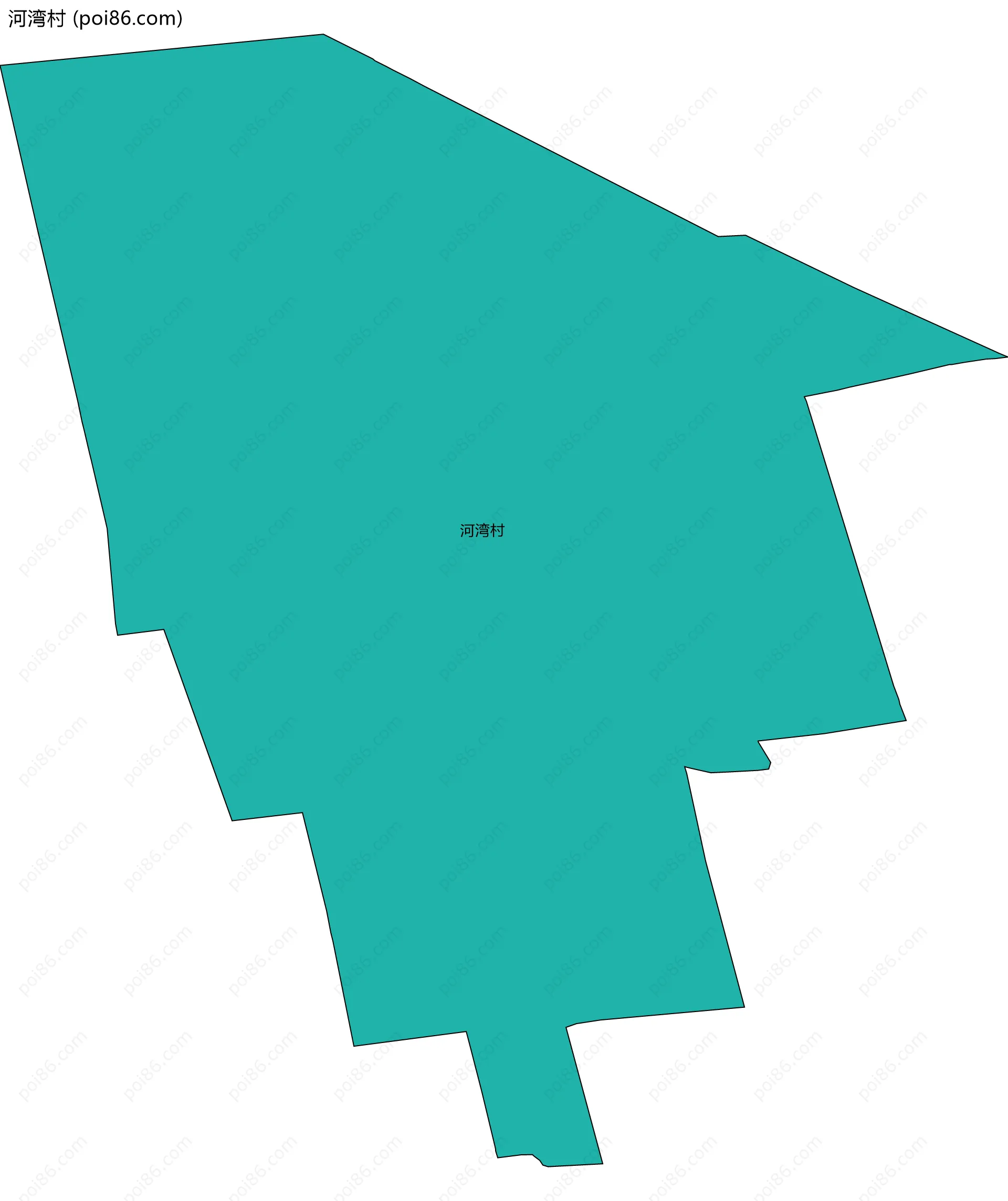 河湾村边界地图