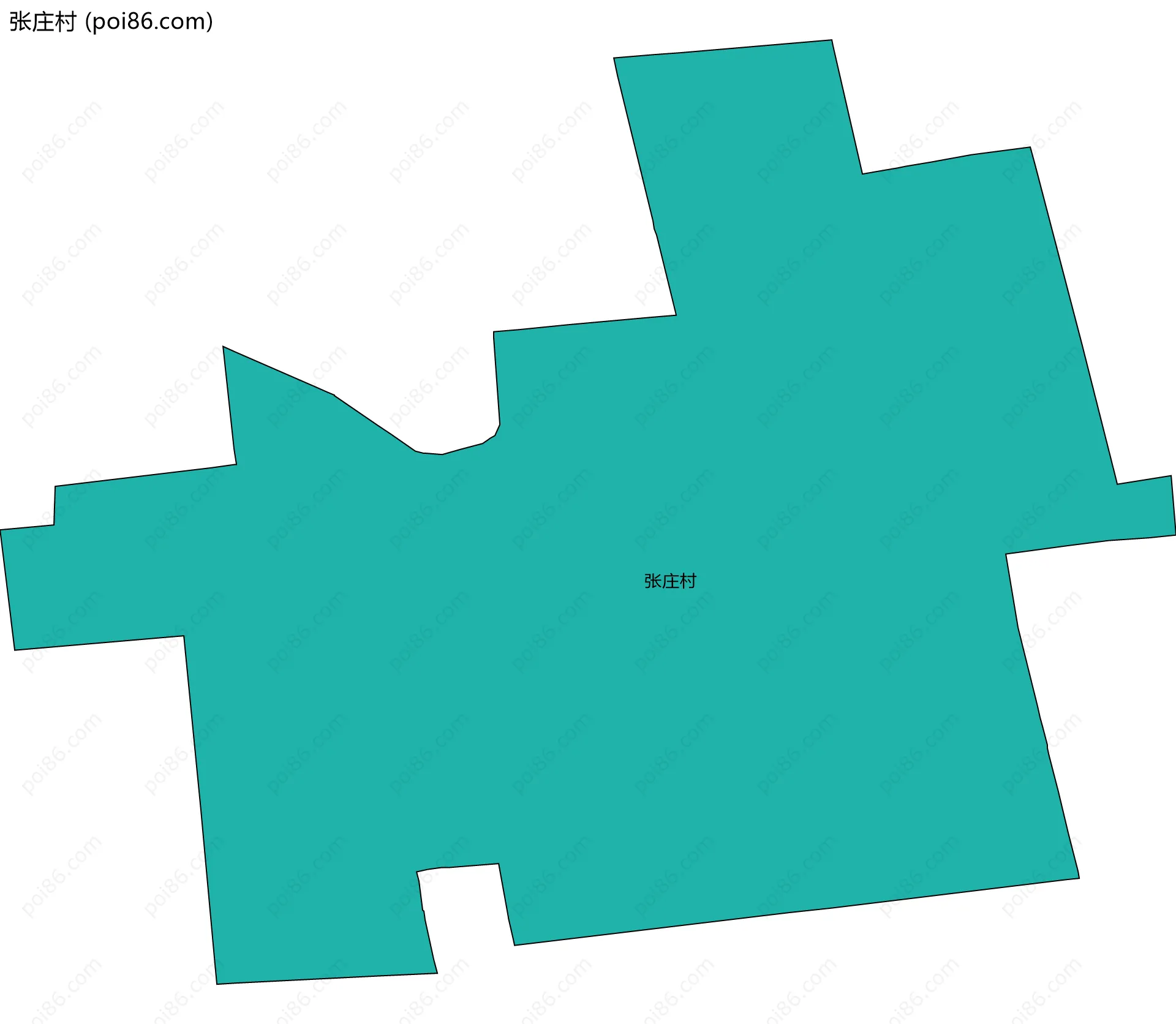 张庄村边界地图