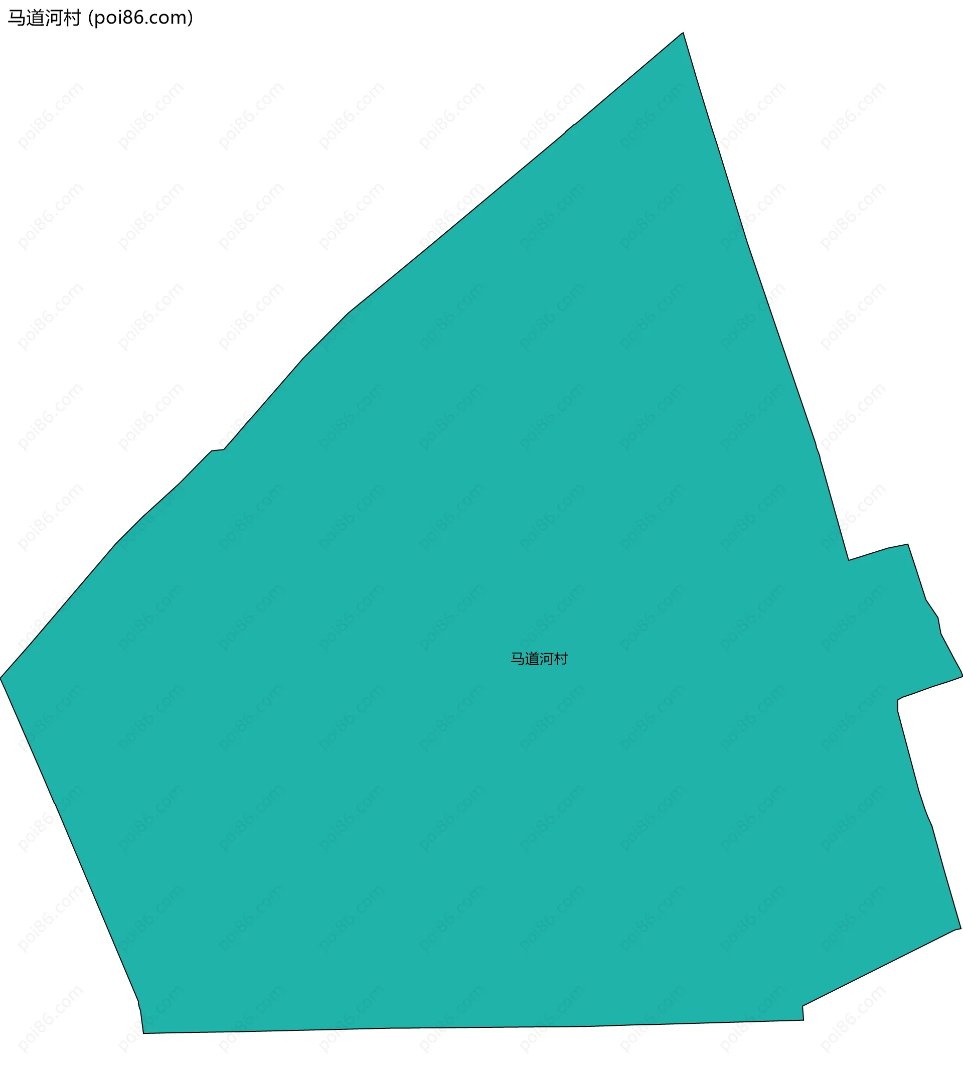 马道河村边界地图