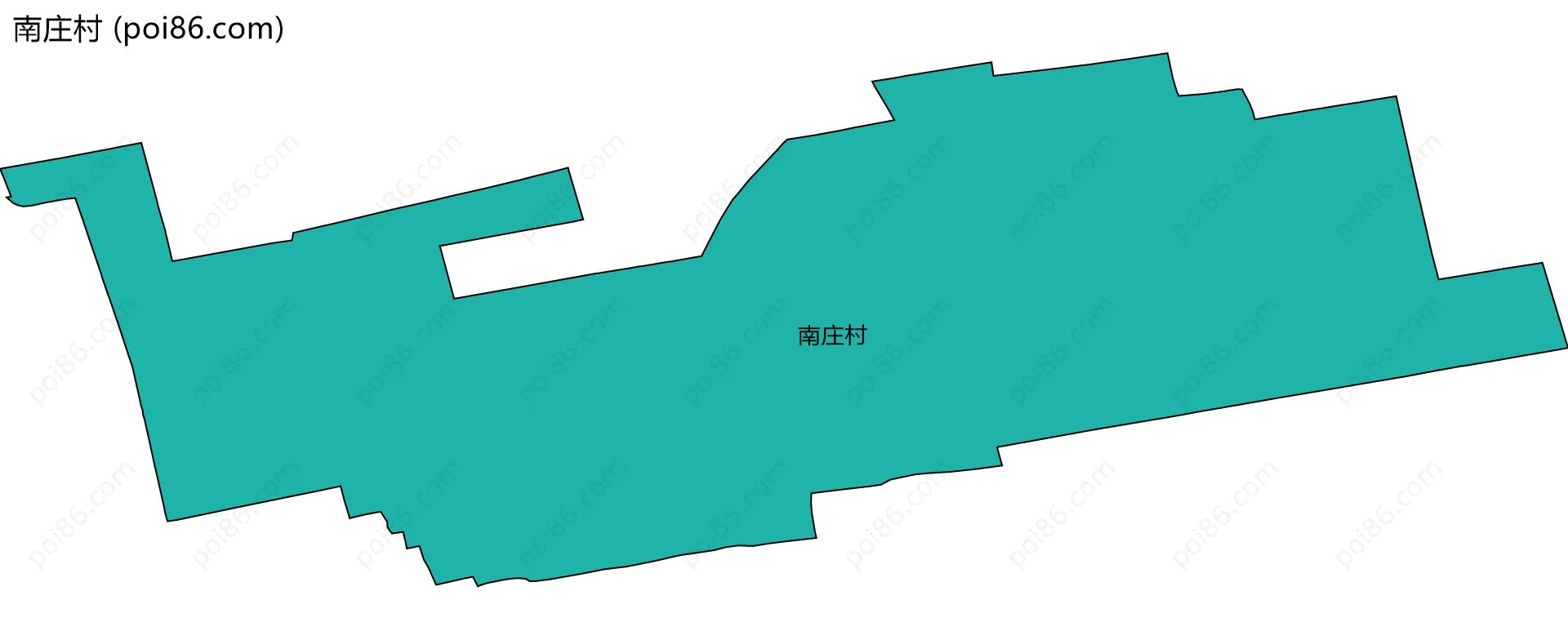 南庄村边界地图