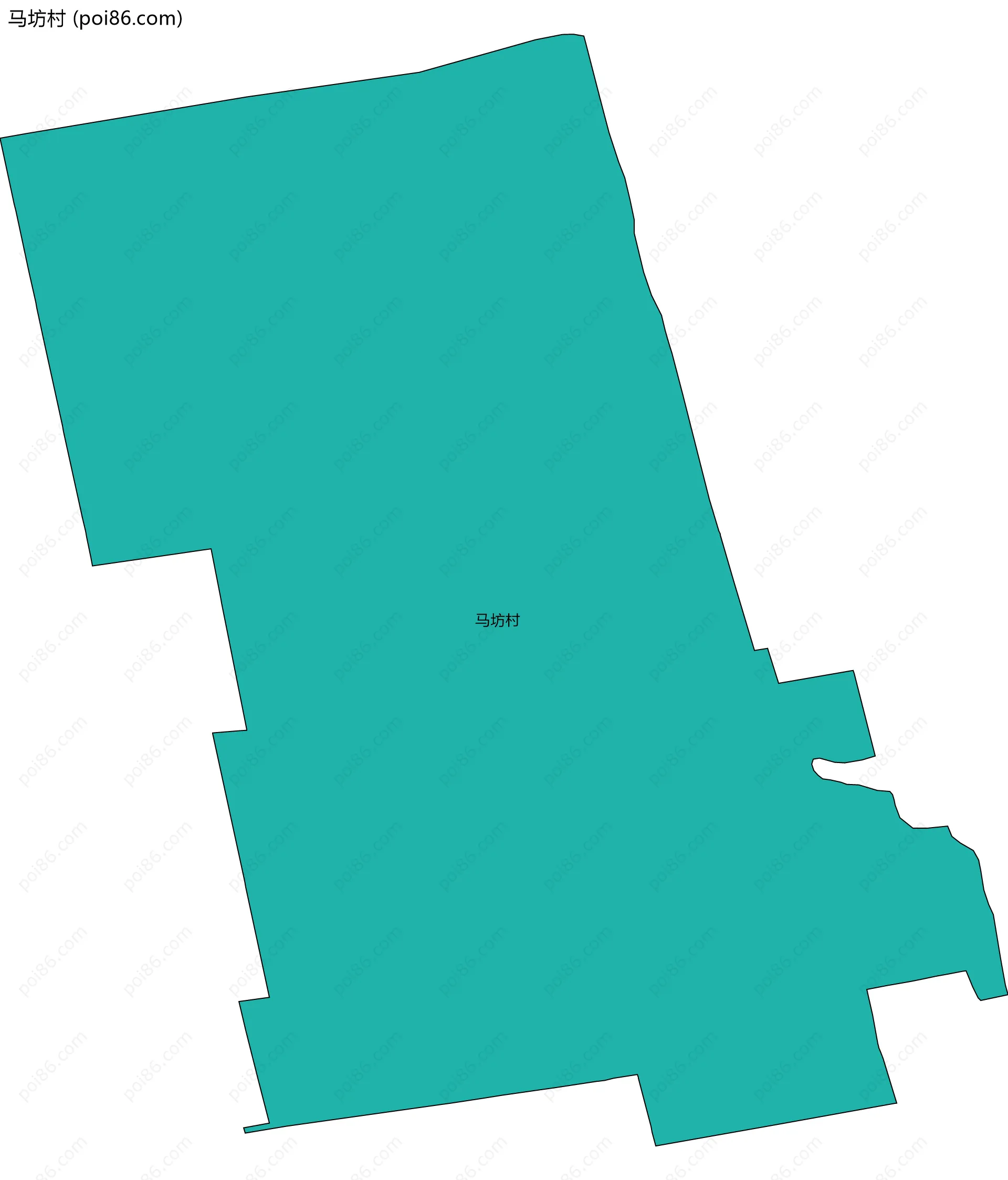 马坊村边界地图