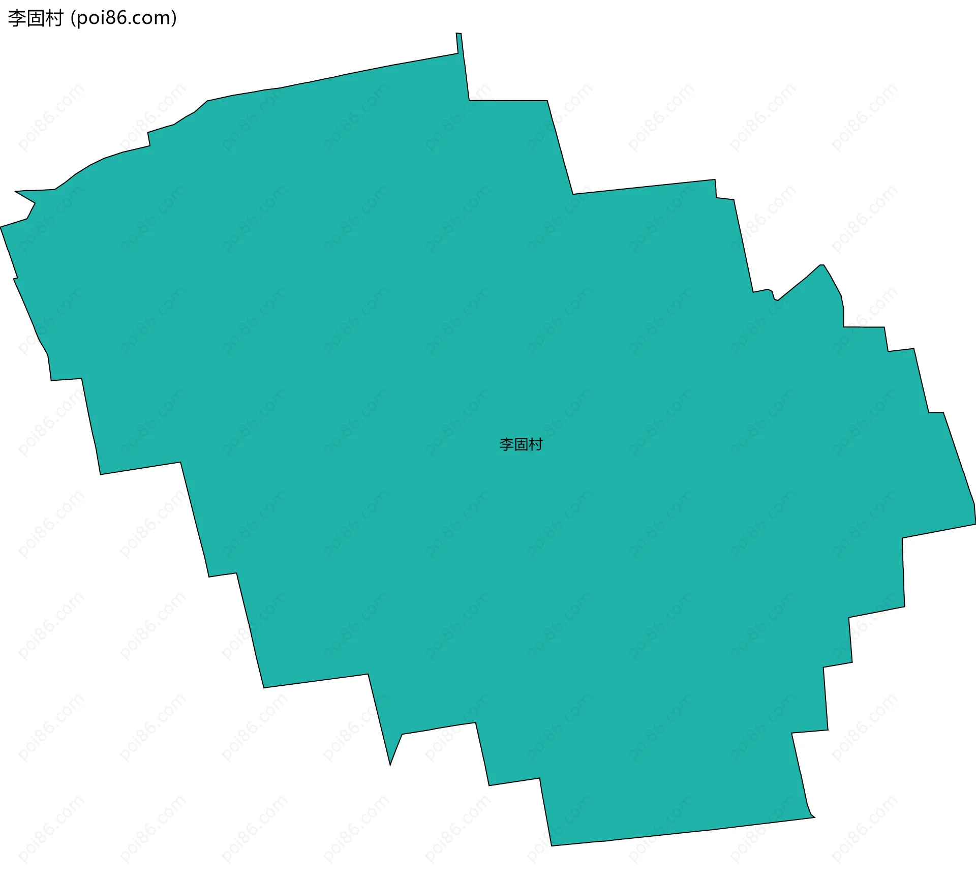 李固村边界地图