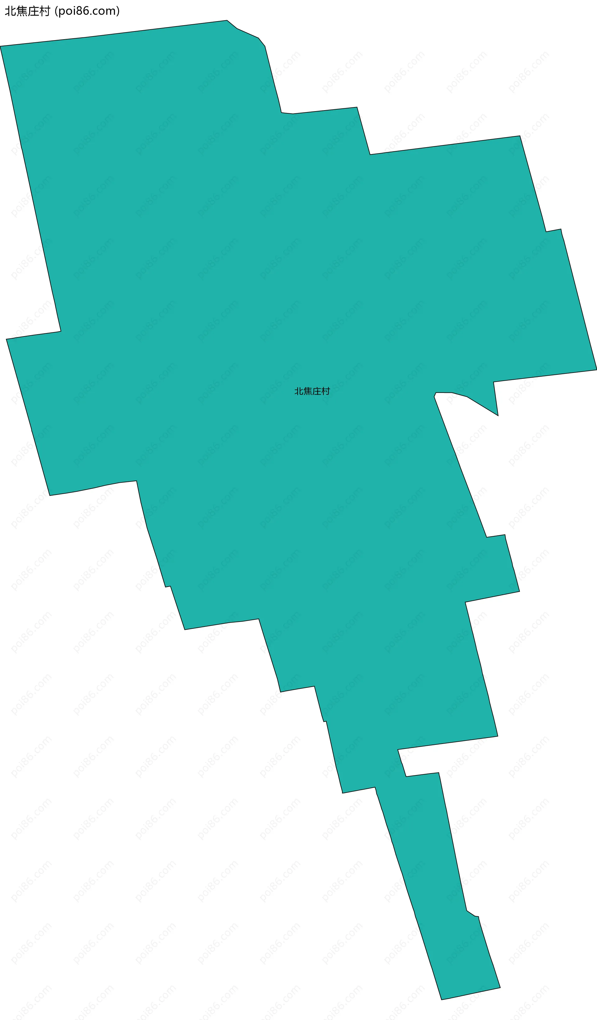 北焦庄村边界地图