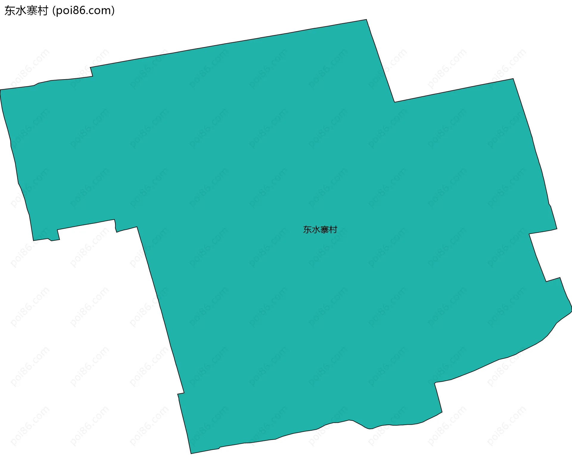 东水寨村边界地图