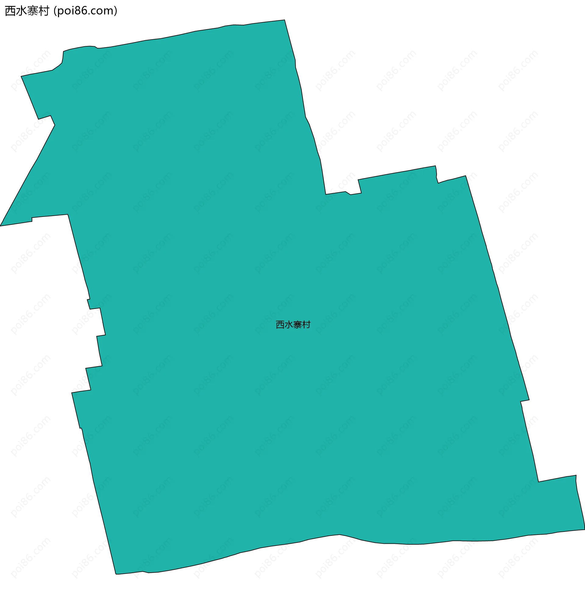 西水寨村边界地图