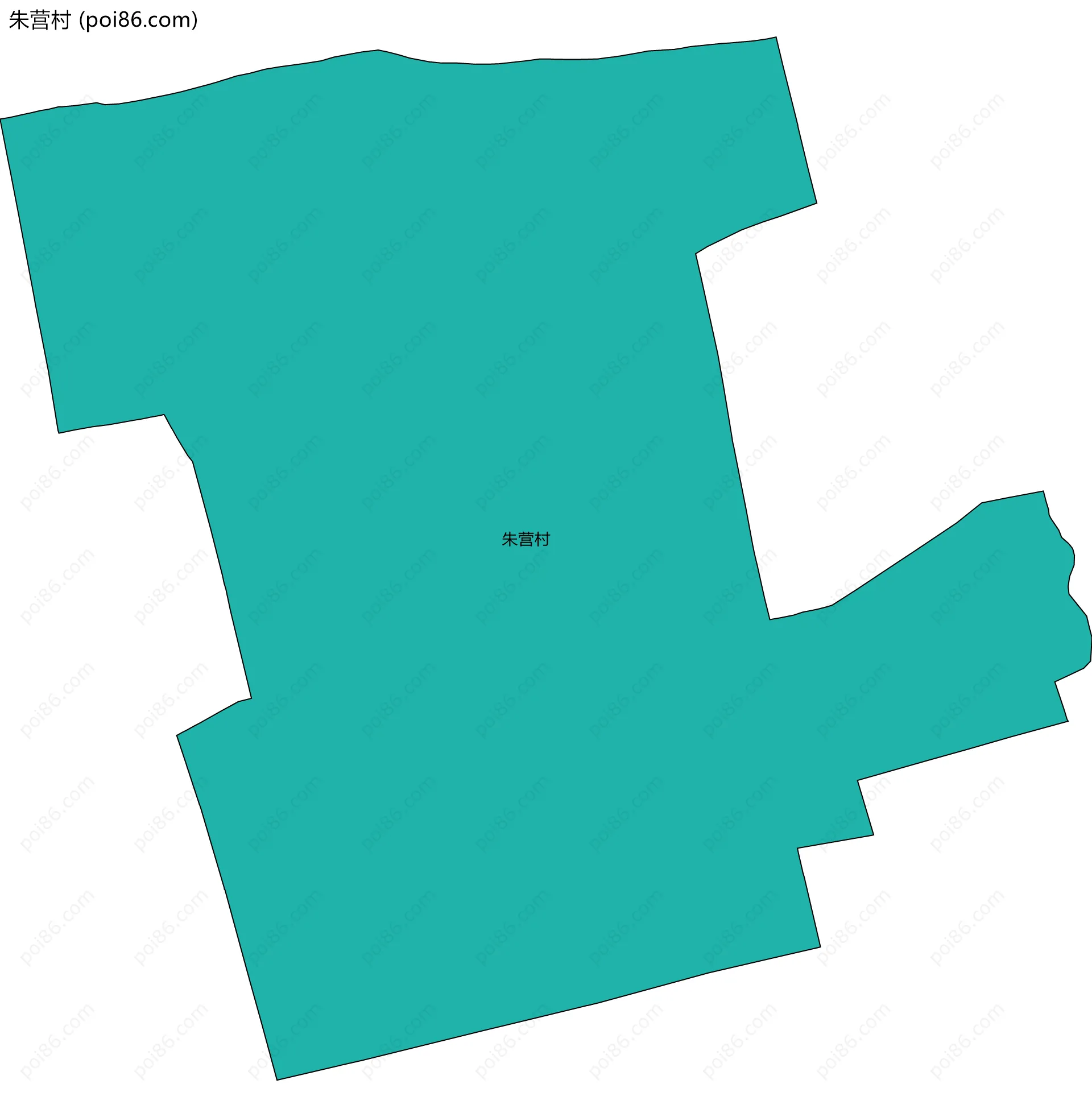 朱营村边界地图