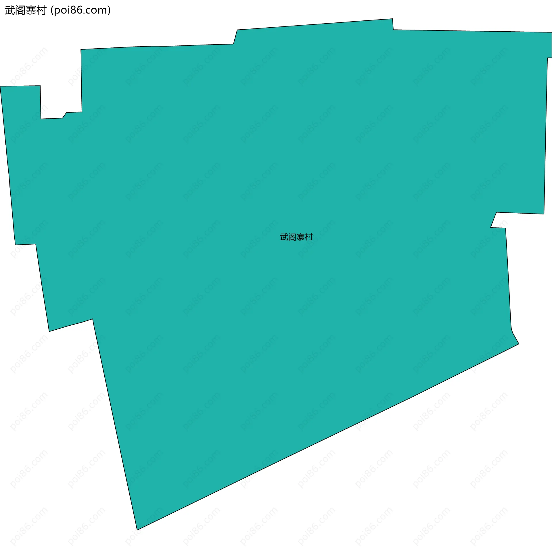 武阁寨村边界地图