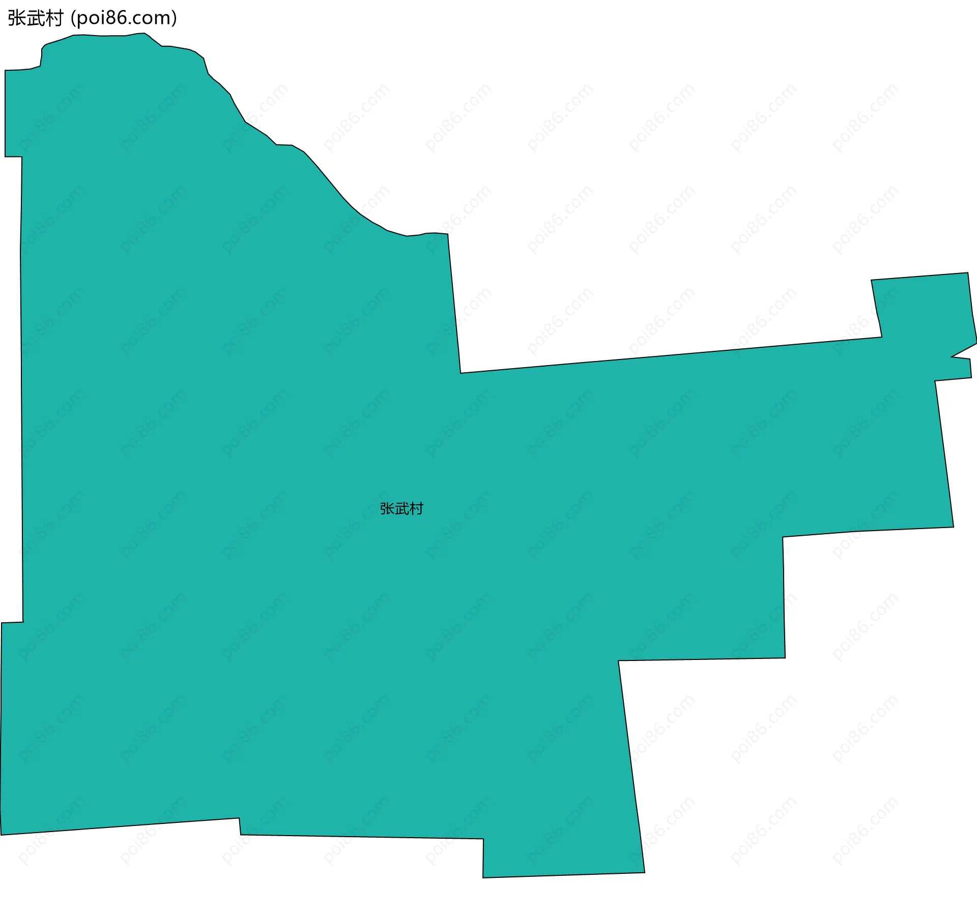 张武村边界地图