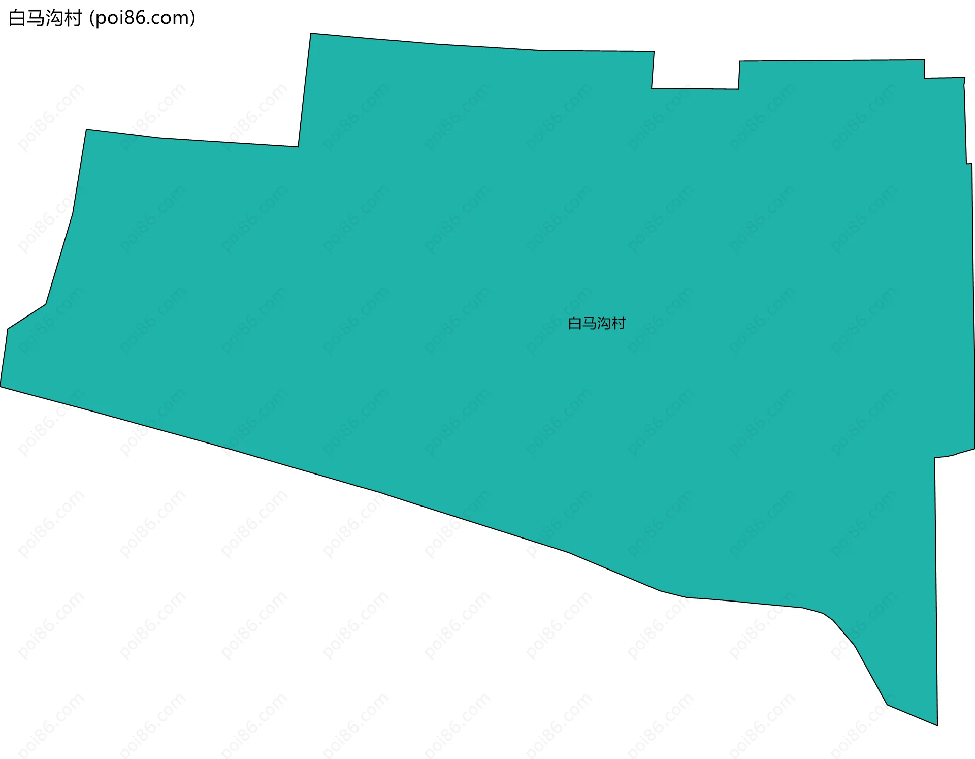 白马沟村边界地图