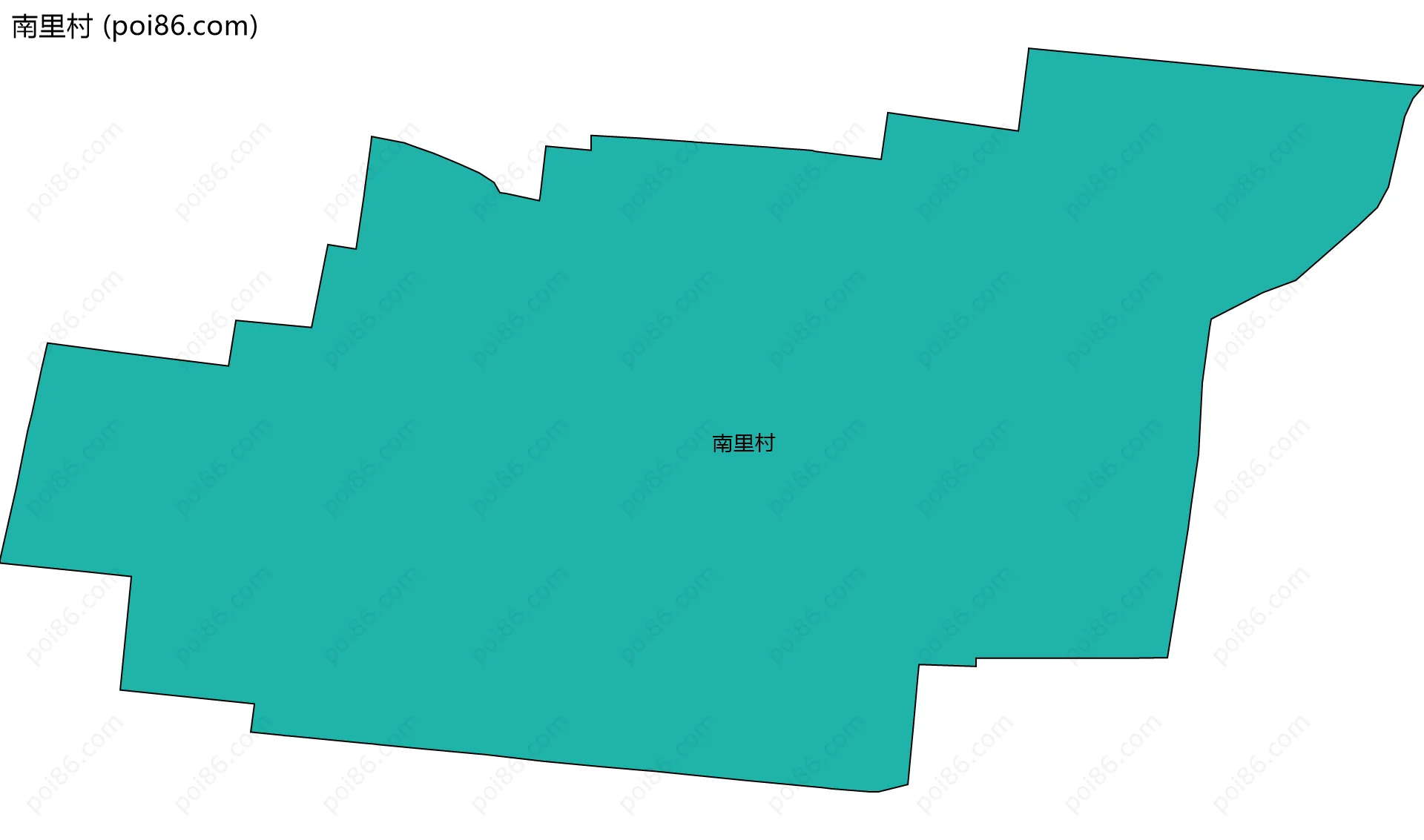 南里村边界地图