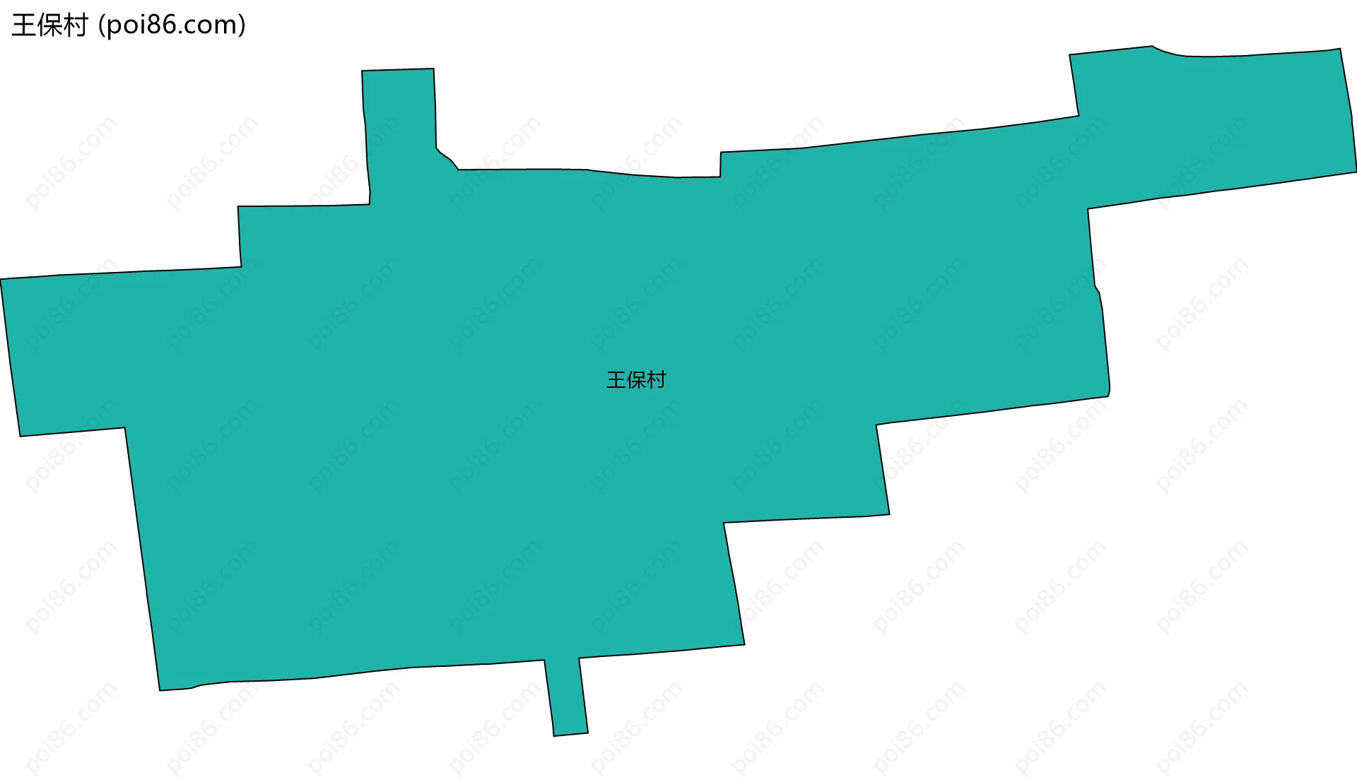 王保村边界地图
