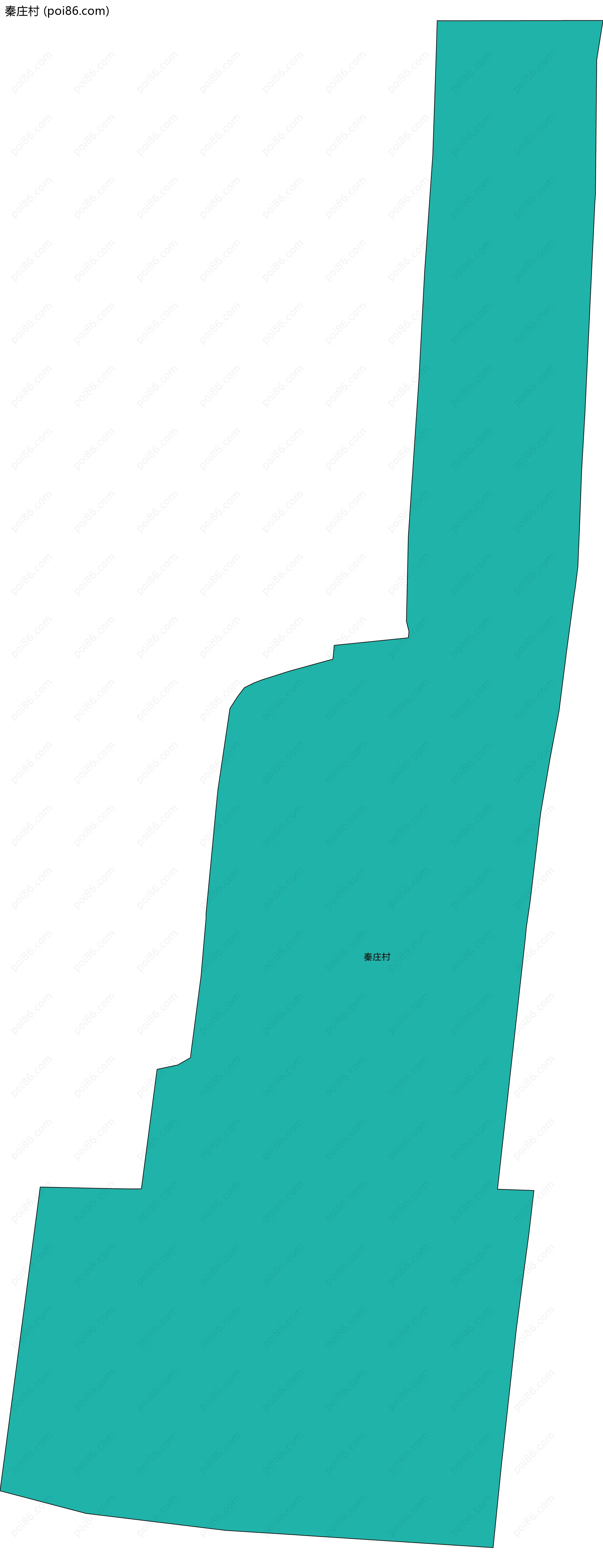 秦庄村边界地图