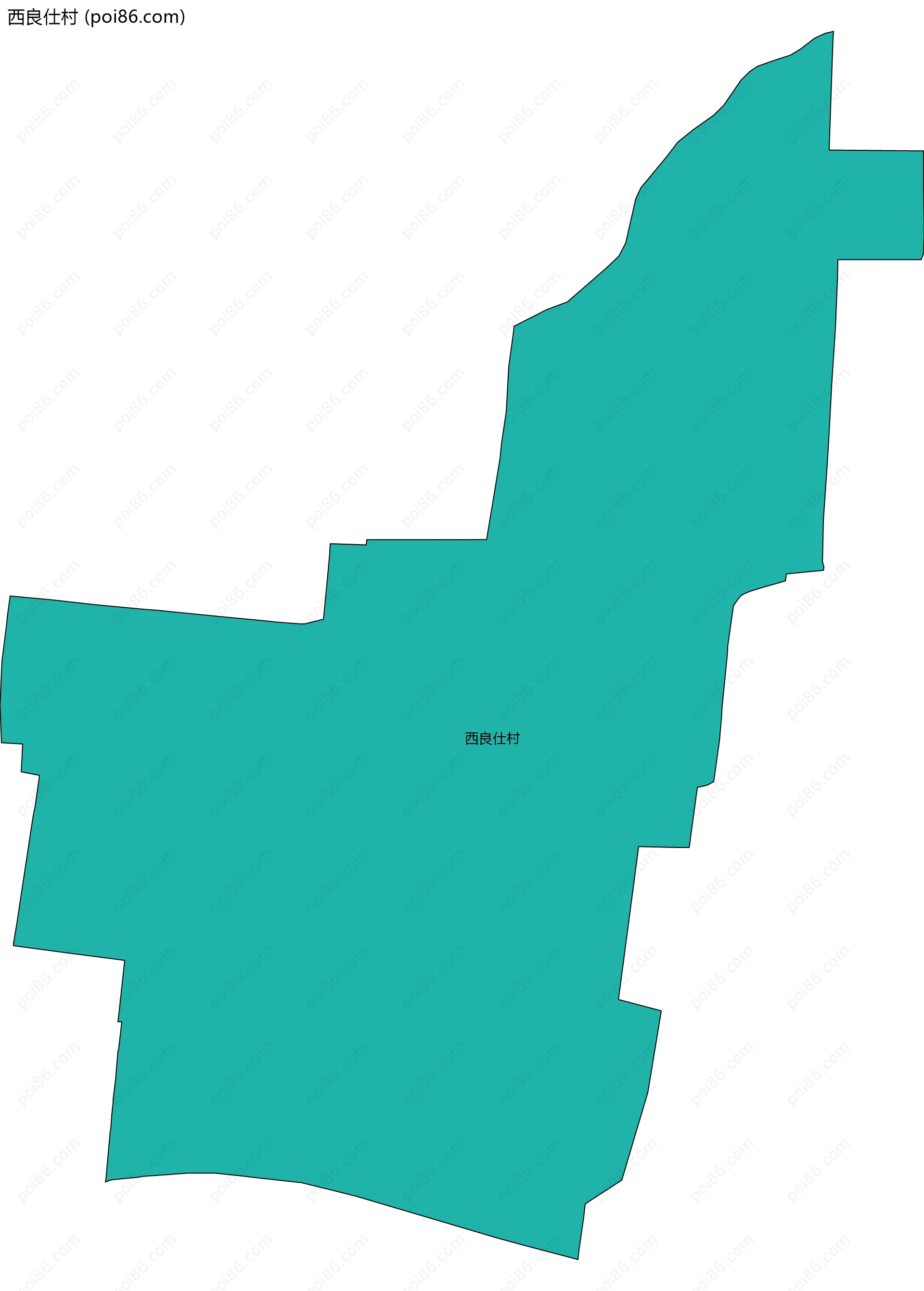 西良仕村边界地图