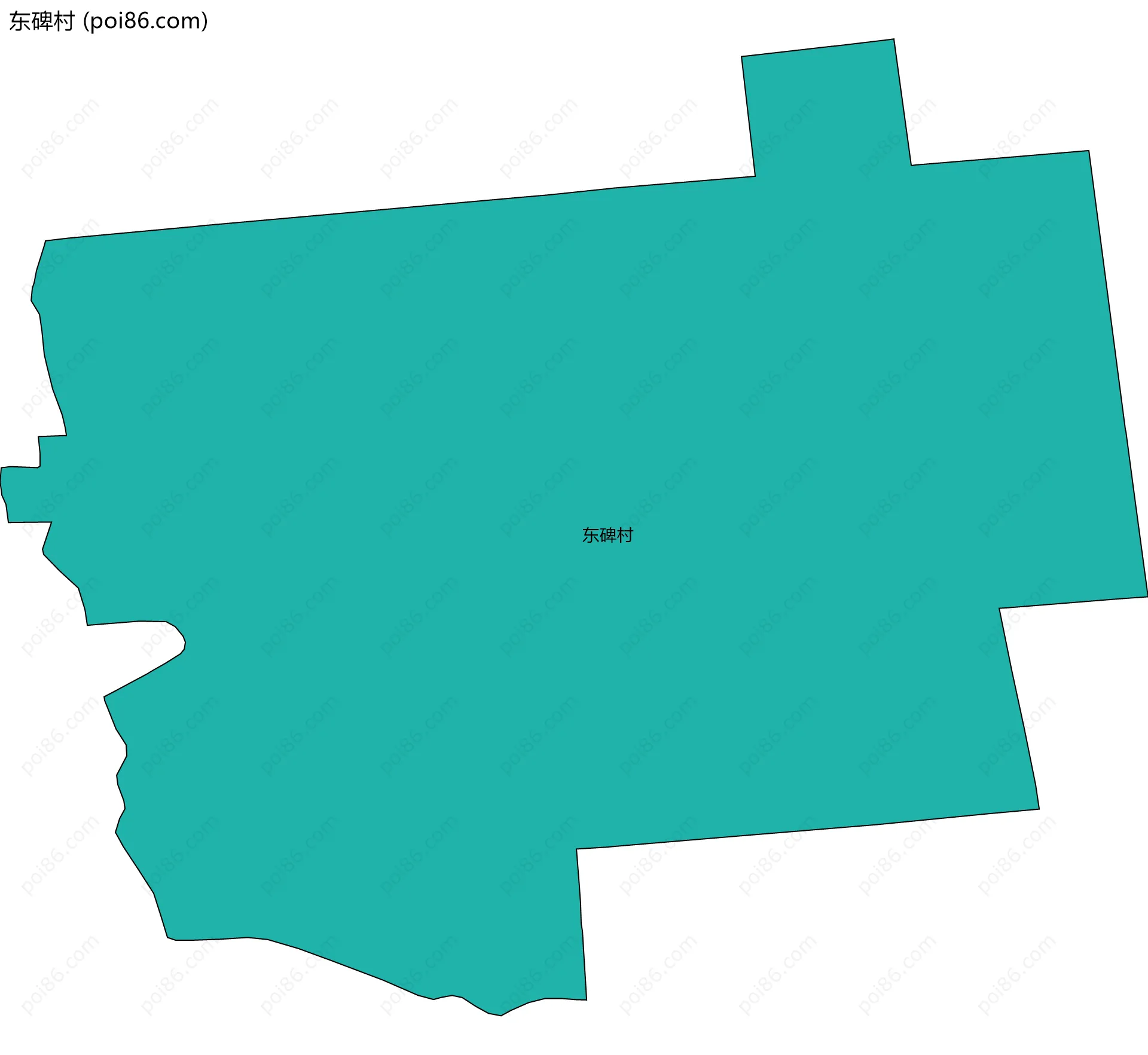 东碑村边界地图